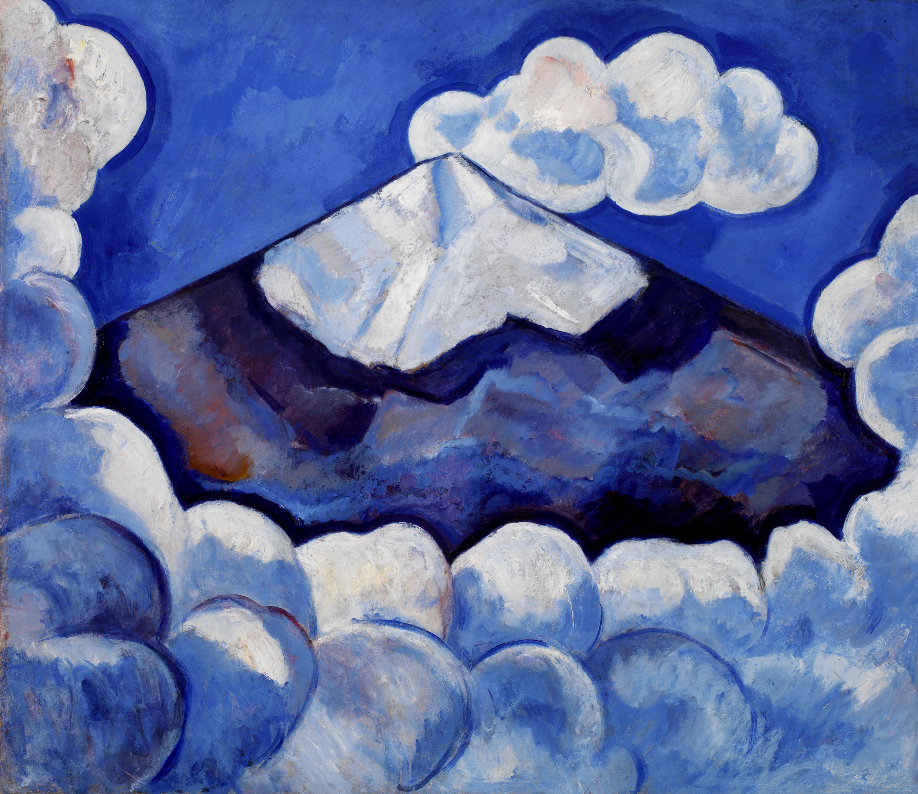 Popocatépetl, mattino brioso - Messico by Marsden Hartley - 1932 - 63,5 x 73,7 cm 