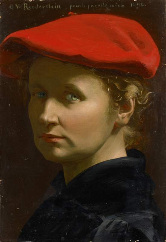 Self-Portrait with Red Cap