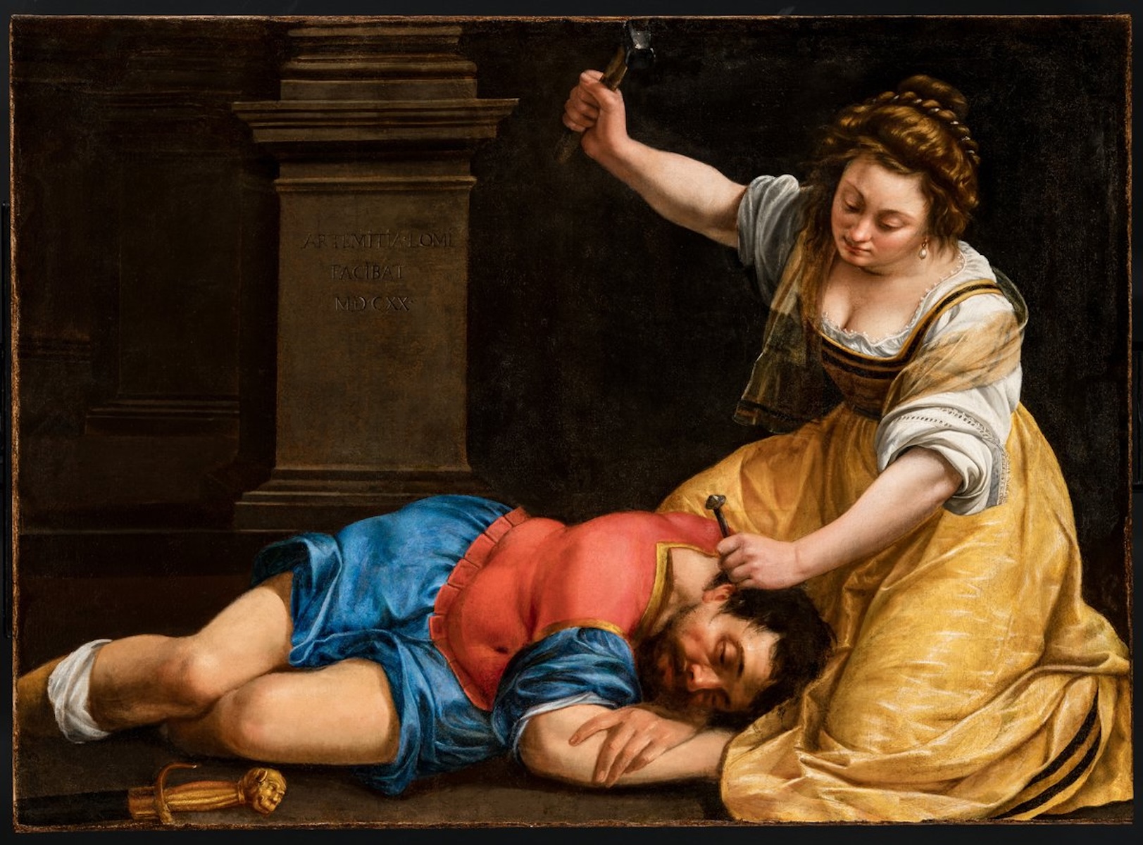 Jael and Sisera by Artemisia Gentileschi - 1620 - 93 x 128 cm Szépművészeti Múzeum