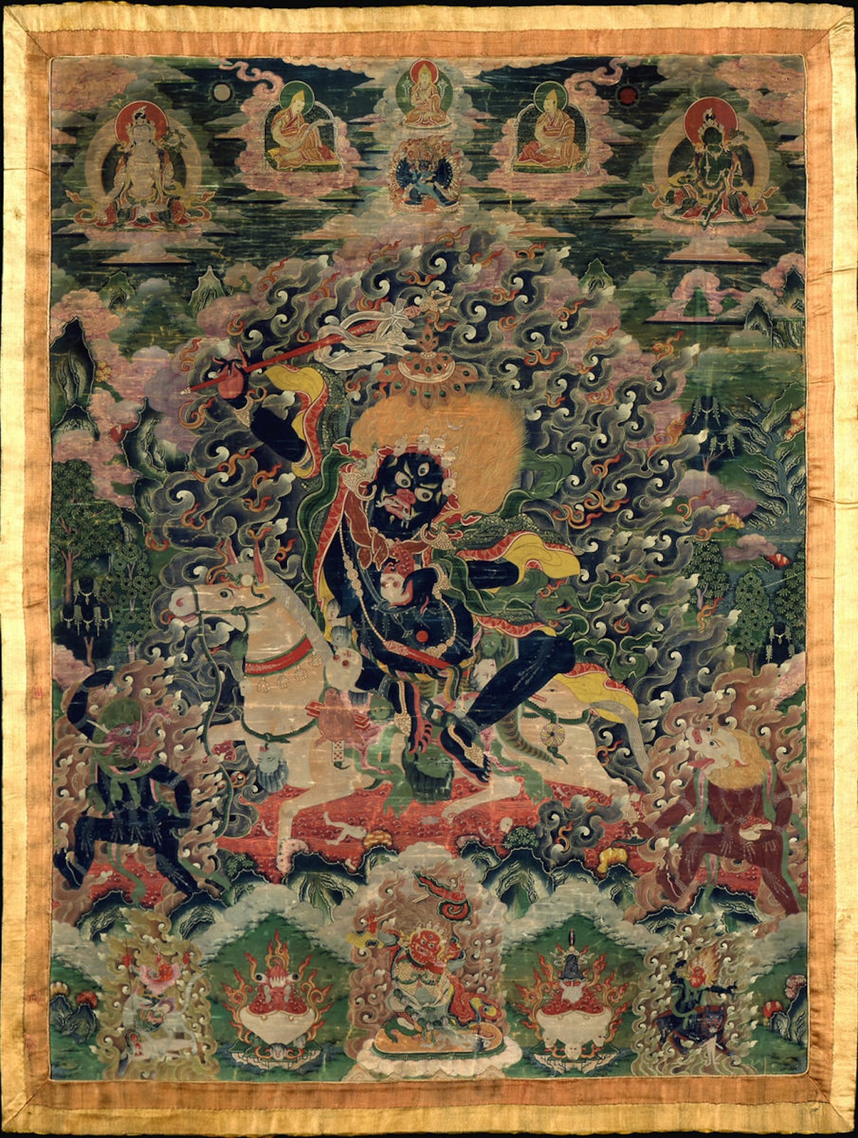 La deidad budista Palden Lhamo by Artista anónimo  - 1700-1800 - 94 x 68.6 cm Museo de Arte Asiático