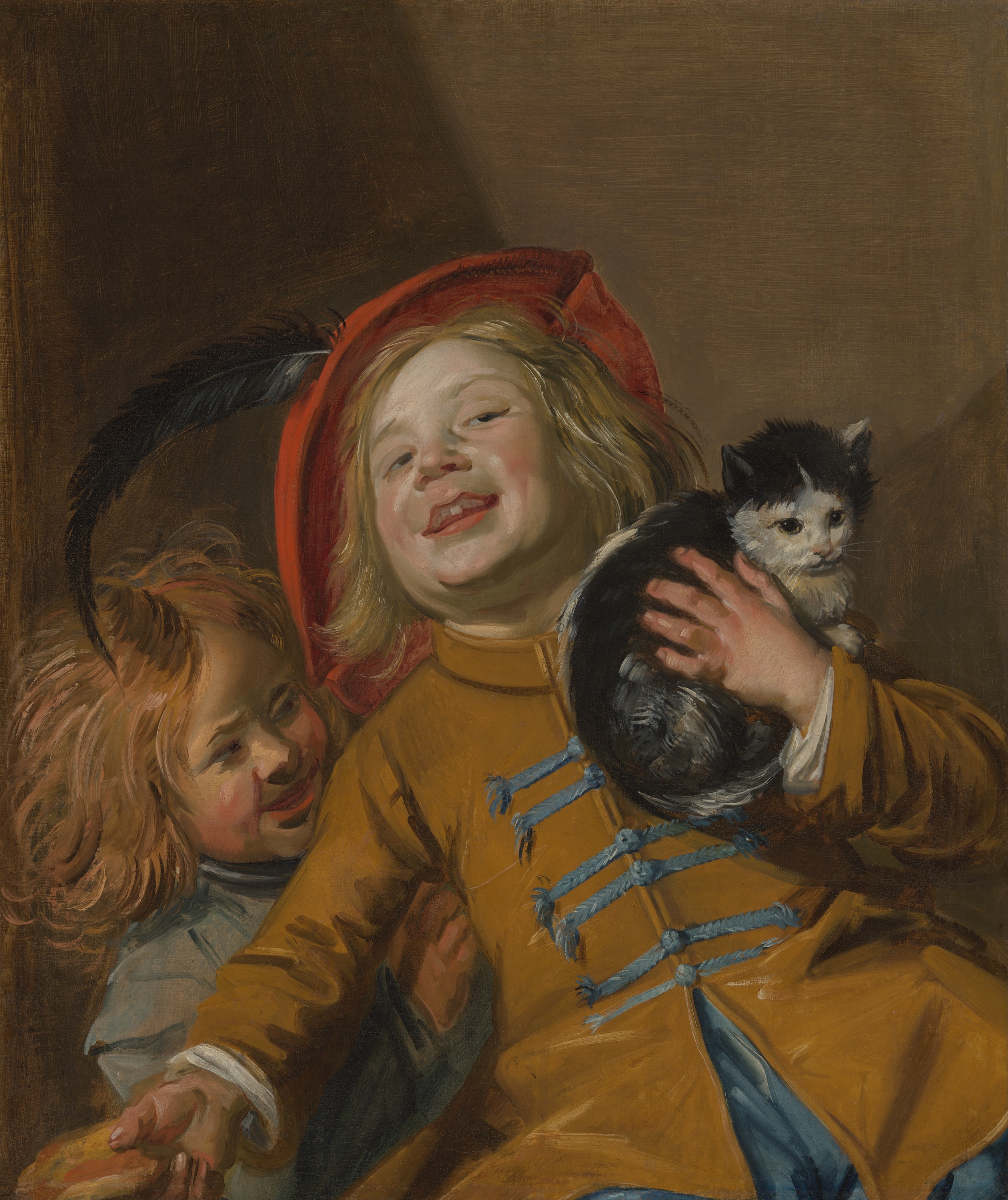Kedili İki Çocuk (orig. "Two Children with a Cat") by Judith Leyster - 1630 civarı - 61 x 52 cm Rijksmuseum