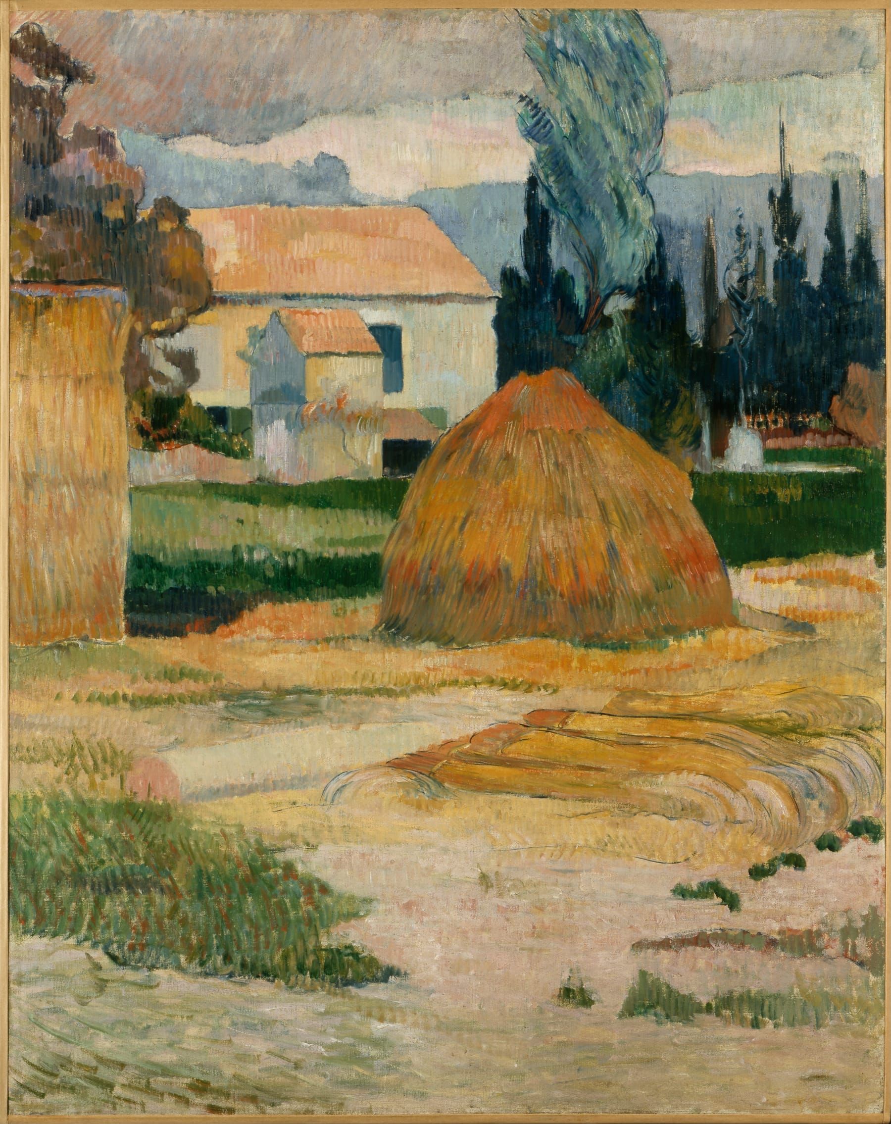 Landscape near Arles by Paul Gauguin - 1888 - 91.4 x 72.4 cm Indianapolis Museum of Art