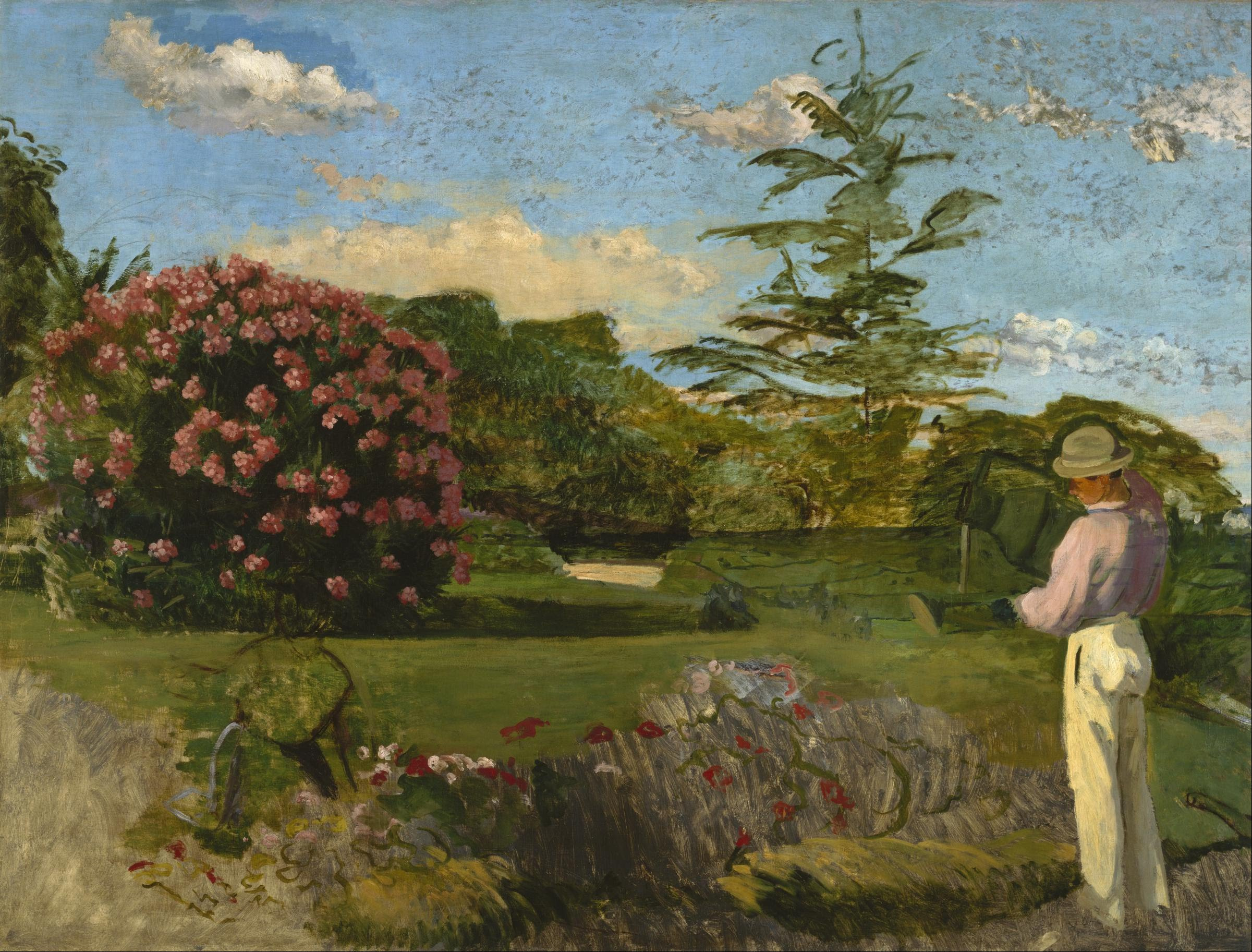 Micul grădinar by Frédéric Bazille - cca. 1865-1867 - 128 × 168.9 cm 