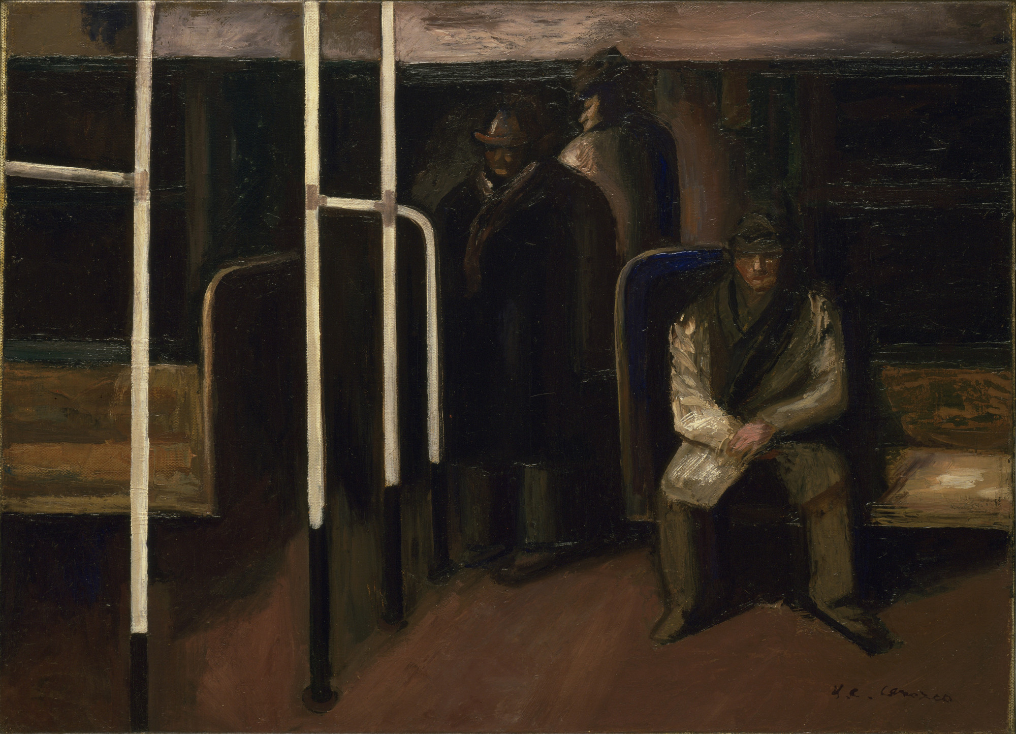 Ο υπόγειος σιδηρόδρομος by José Clemente Orozco - 1928 - 41 x 56,2 εκ. 