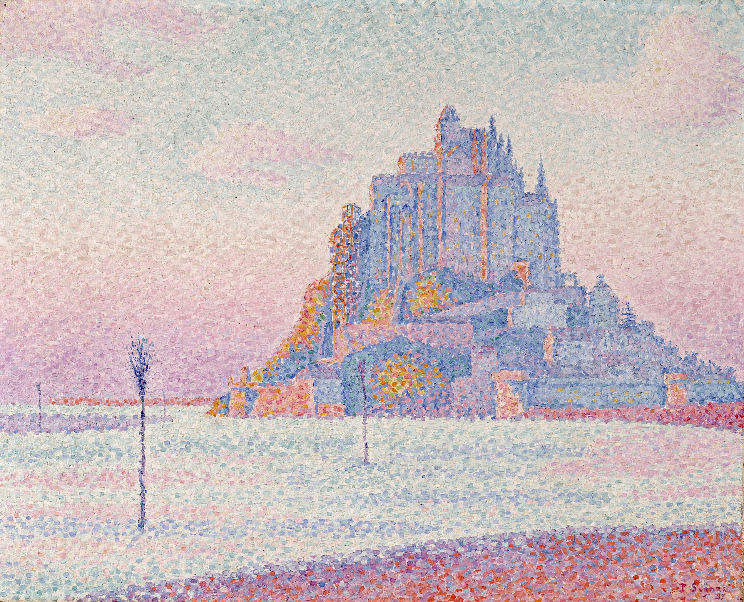 Мон-Сен-Мішель, захід сонця by Paul Signac - 1897 - 66.04 × 81.6 см 