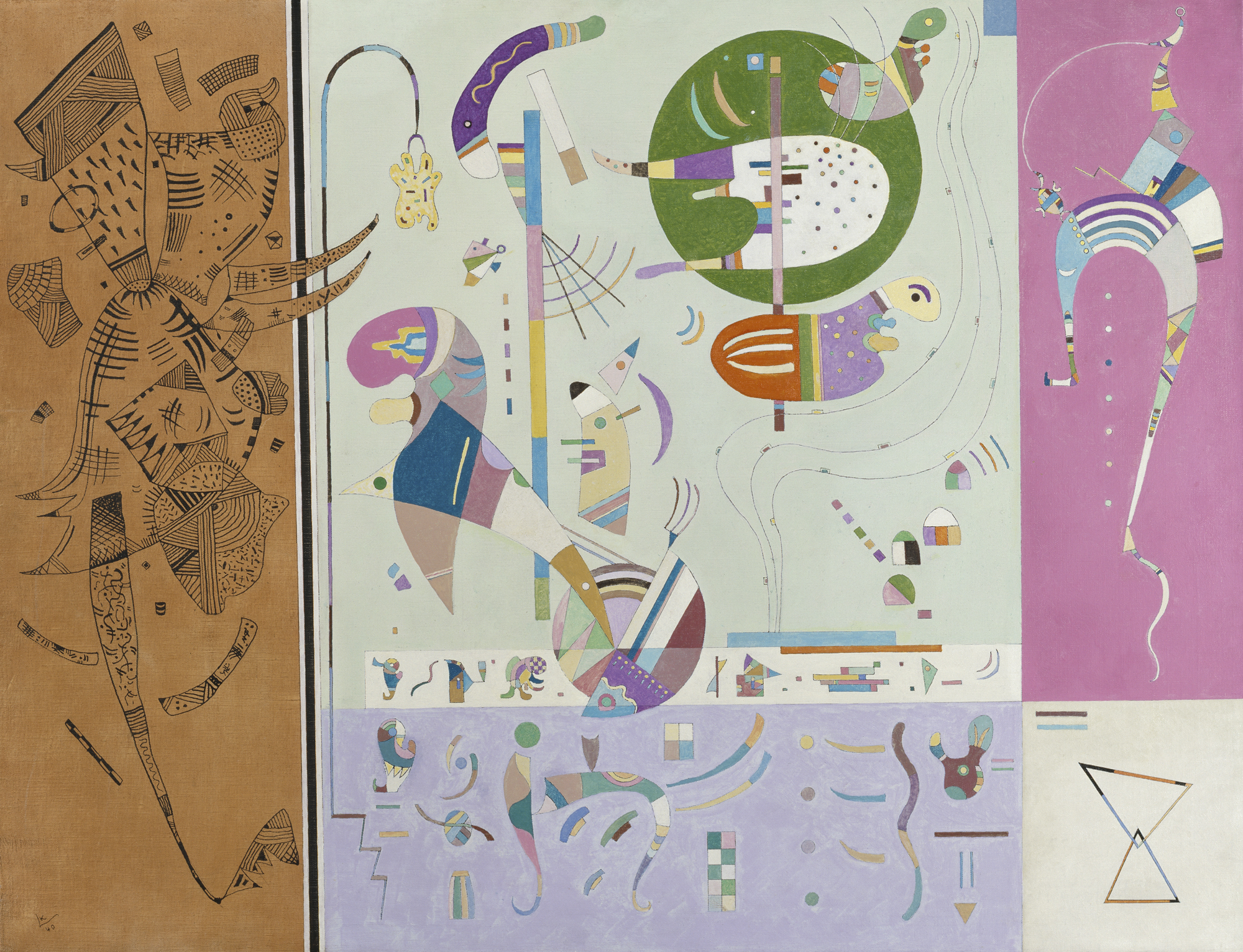 Разные части by Wassily Kandinsky - 1940 - 89.5 x 116.4 cм 