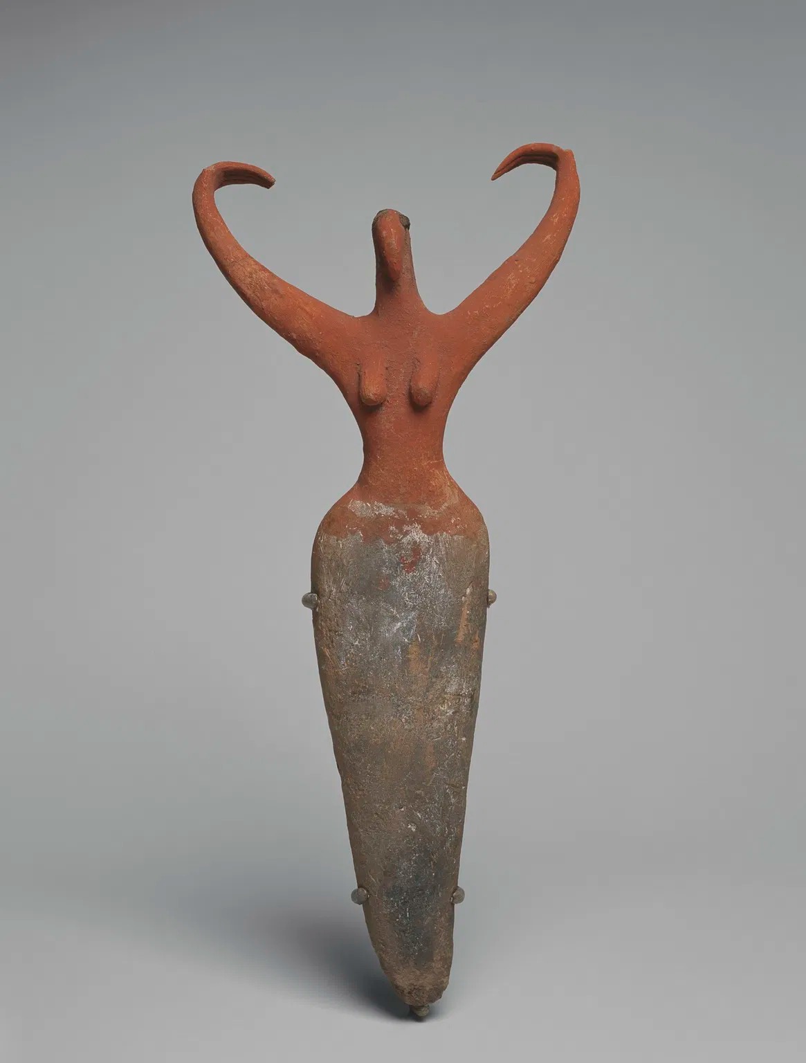Female Figure by Unknown Artist - c. 3500–3400 B.C.E. - 29.2 x 14 x 5.7 cm Brooklyn Museum