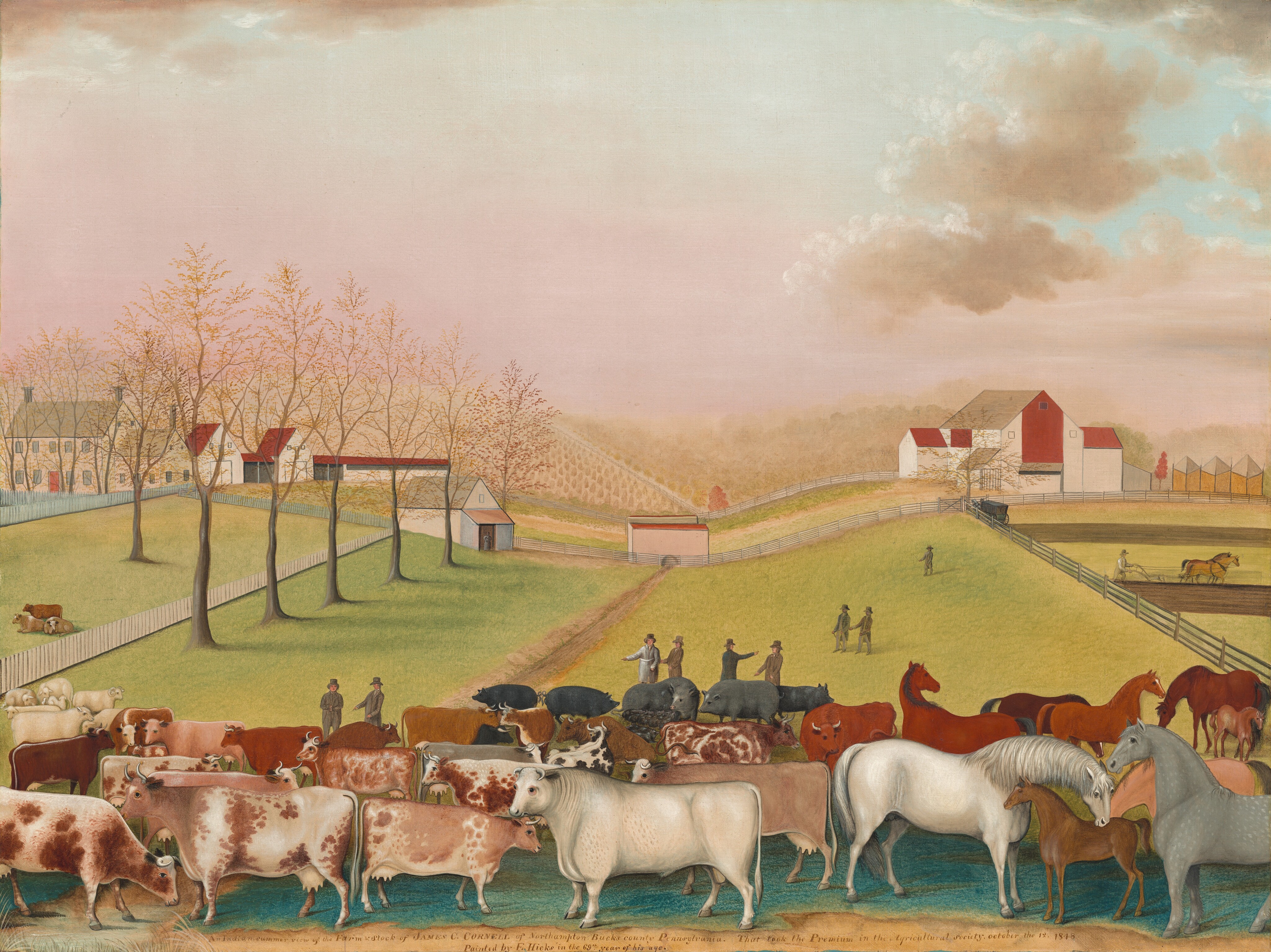 The Cornell Farm by Edward Hicks - 1848 - 93.3 x 124.4 cm National Gallery of Art