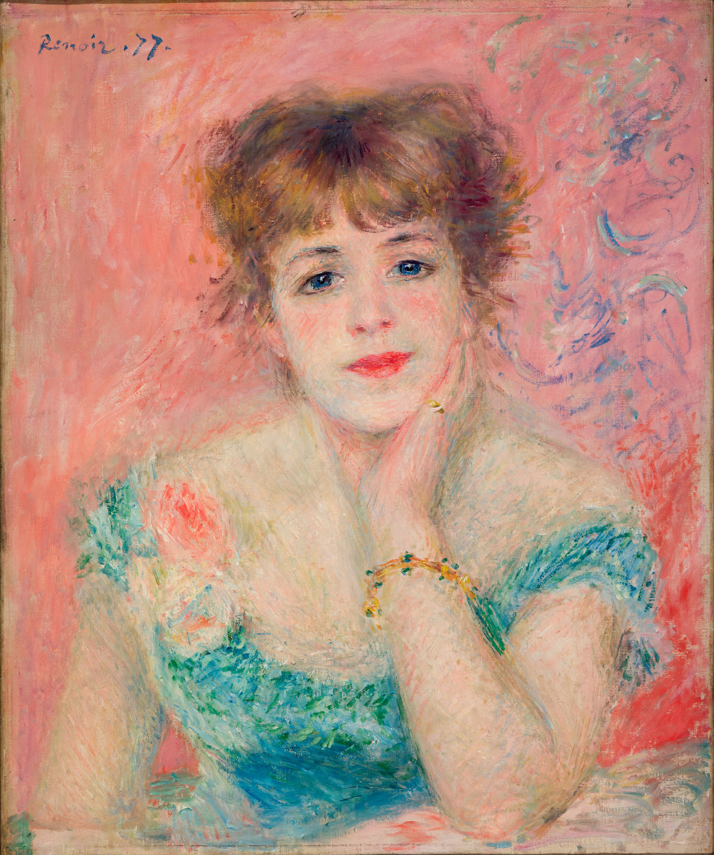 백일몽 by Pierre-Auguste Renoir - 1877 - 52 × 46 cm 