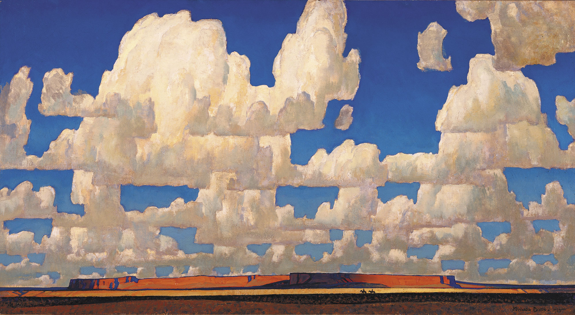 Свет облака by Maynard Dixon - 1925. - 41 x 75 cm 