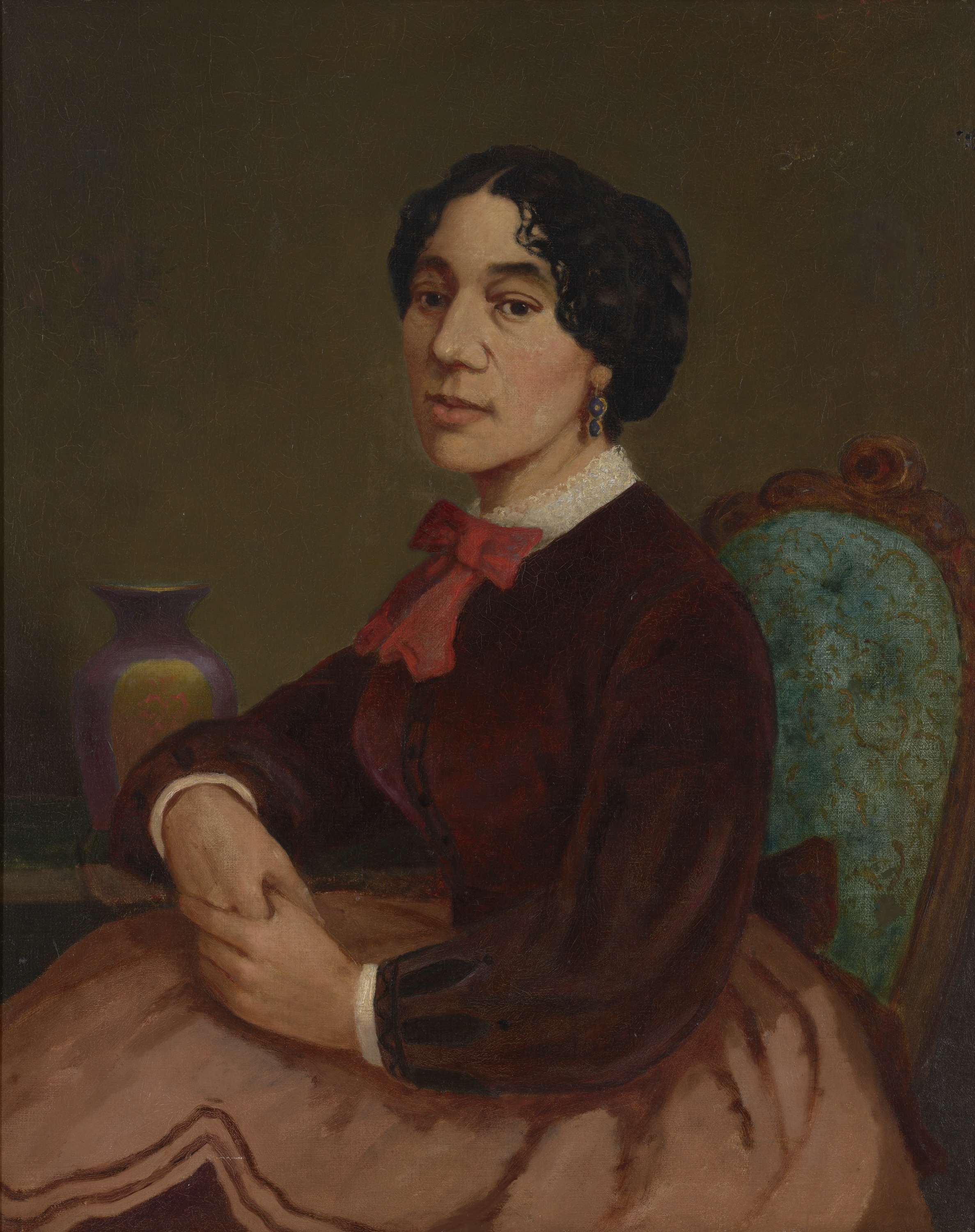 Portretul Christianei Carteaux Bannister by Edward Mitchell Bannister - cca. 1860 - 88.9 x 65.7 cm 