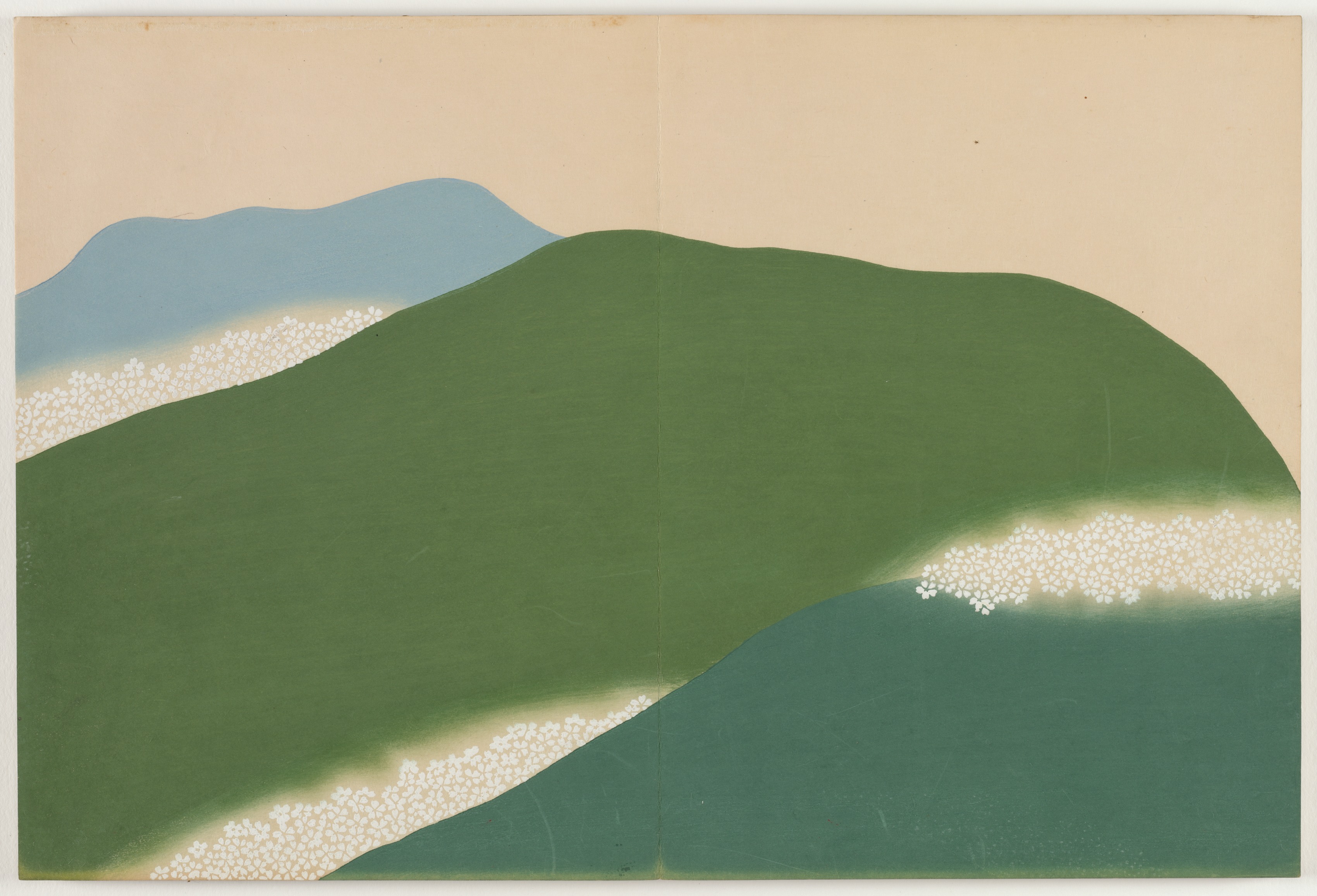 百界之花：吉野 by 神坂 雪佳 - 1909–1910 - 29.9 x 22.1 cm 克利夫兰艺术博物馆
