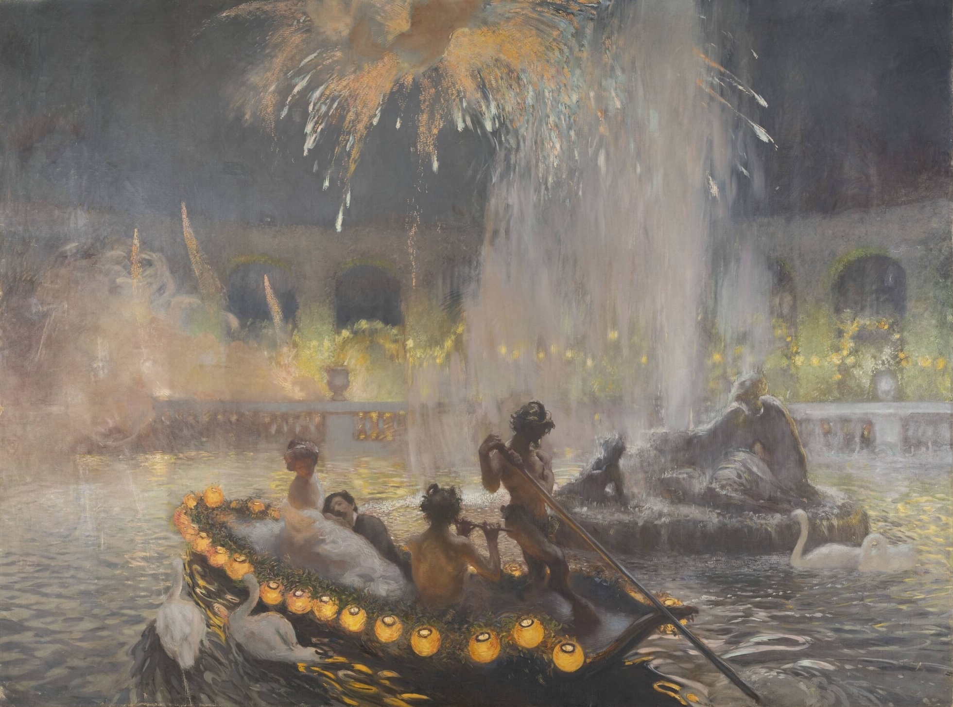 Nachtfest by Gaston La Touche - 1906 - 297 x 400 cm Château de Versailles