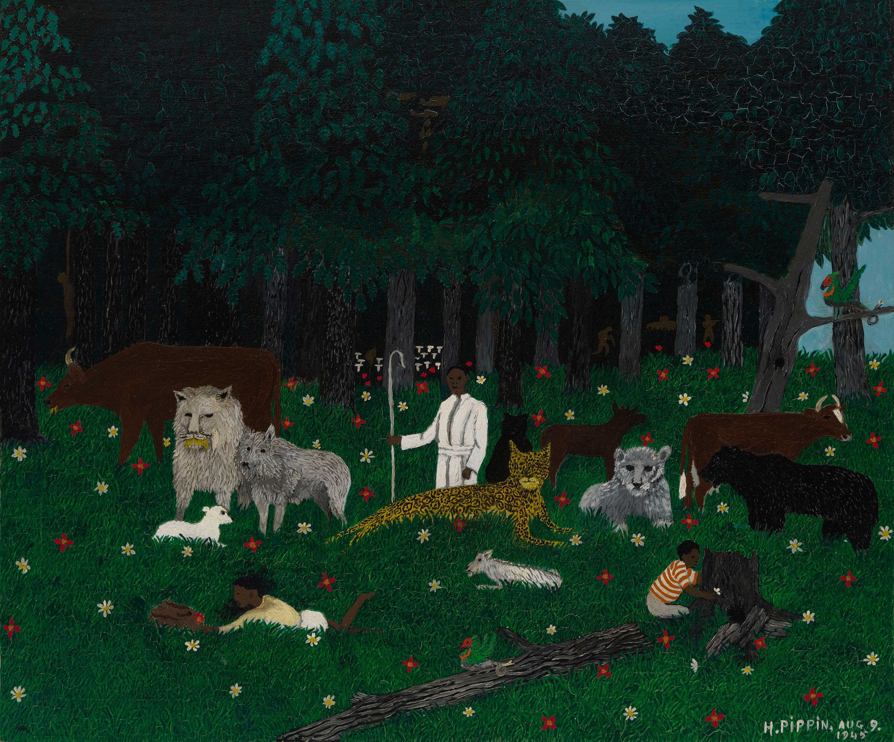 Святая гора III by Horace Pippin - 1945 - 64,6 x 76,8 см 