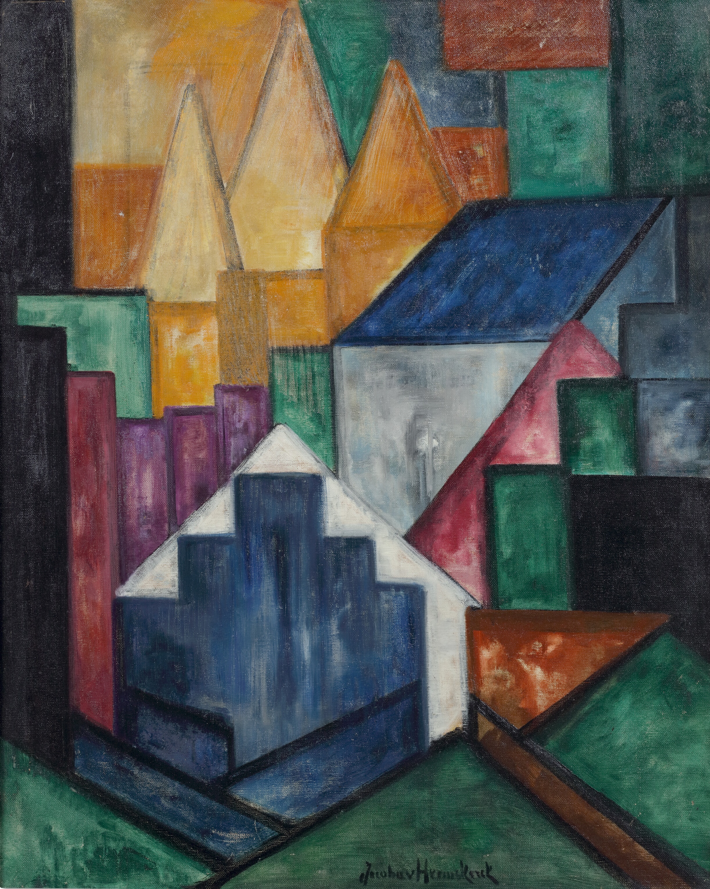 Деревня by Jacoba van Heemskerck - ок. 1912-1914 - 100 x 80 см 