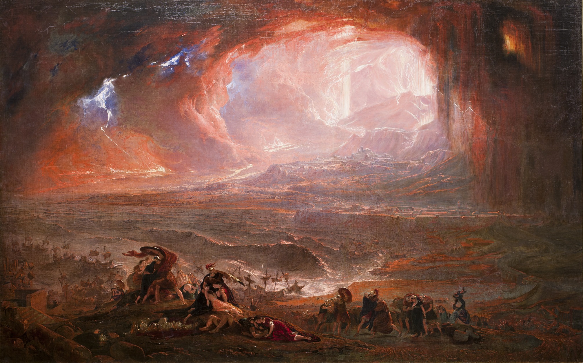 पोम्पेई और हरकुलेनियम का विनाश by John Martin - 1822 - 161.6 x 253 से.मी 