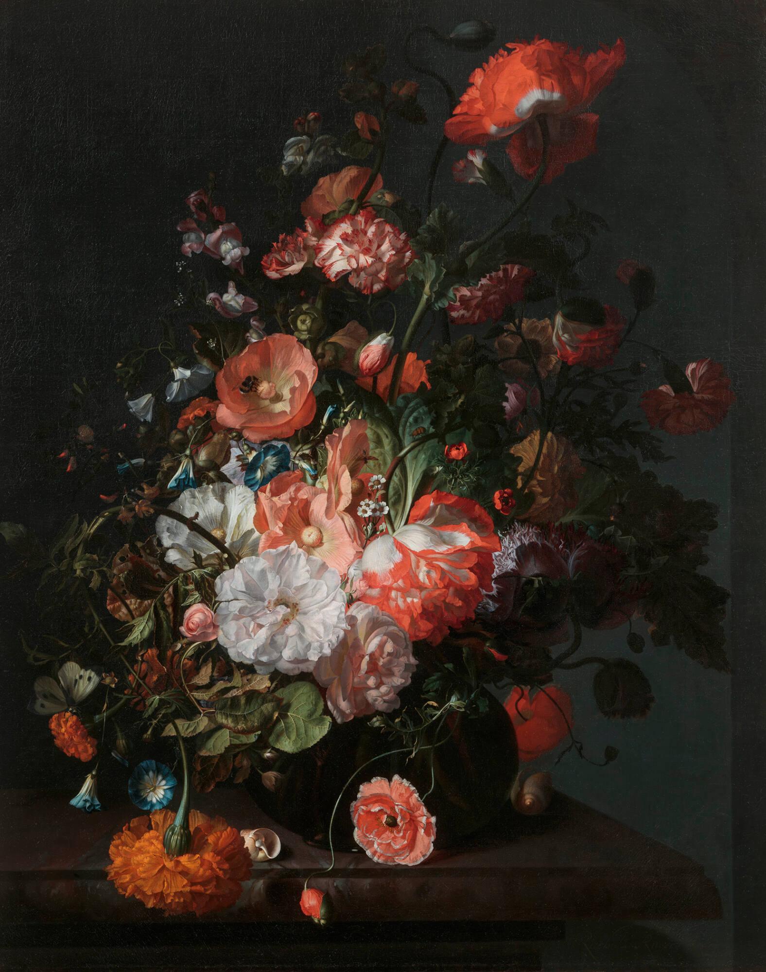 Flower Still Life by Rachel Ruysch - c.  1716-1720 - 75.6 × 60.6 cm Toledo Museum of Art