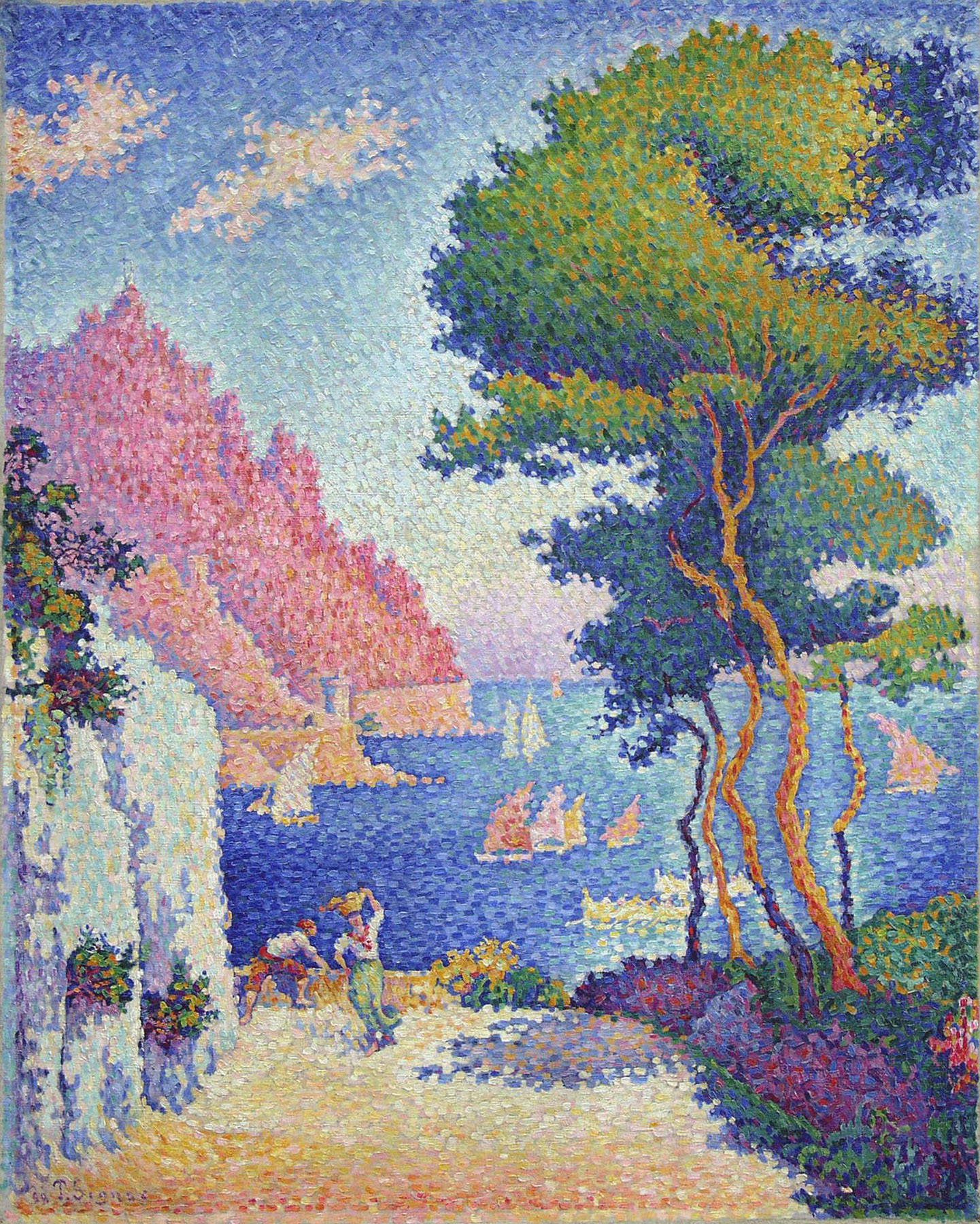 كابو دي نولي، قرب جنوى by Paul Signac - 1898 - 91.5 x 73 cm 