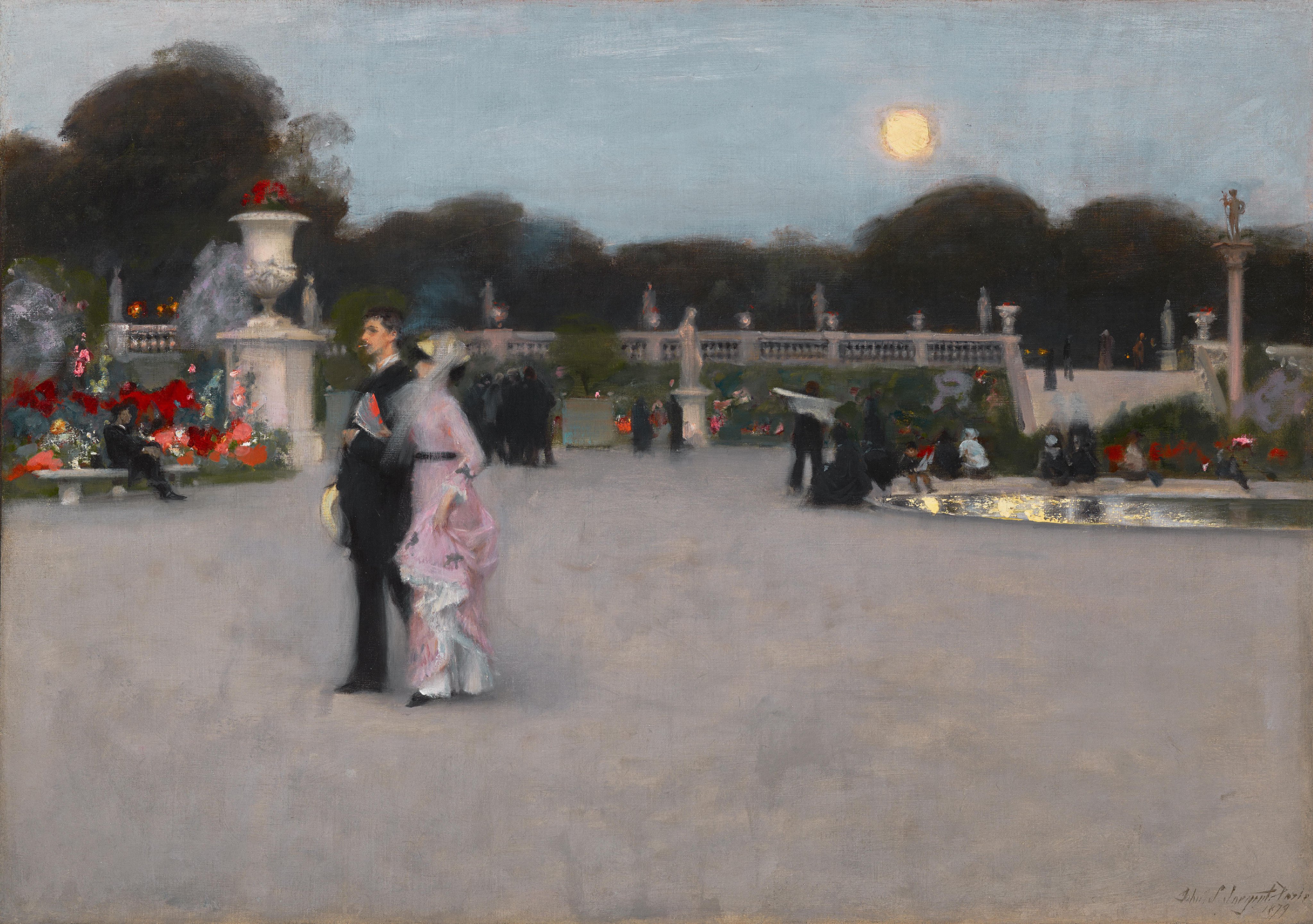 A Luxembourg-kertben by John Singer Sargent - 1879 - 65,7 × 92,4 cm 