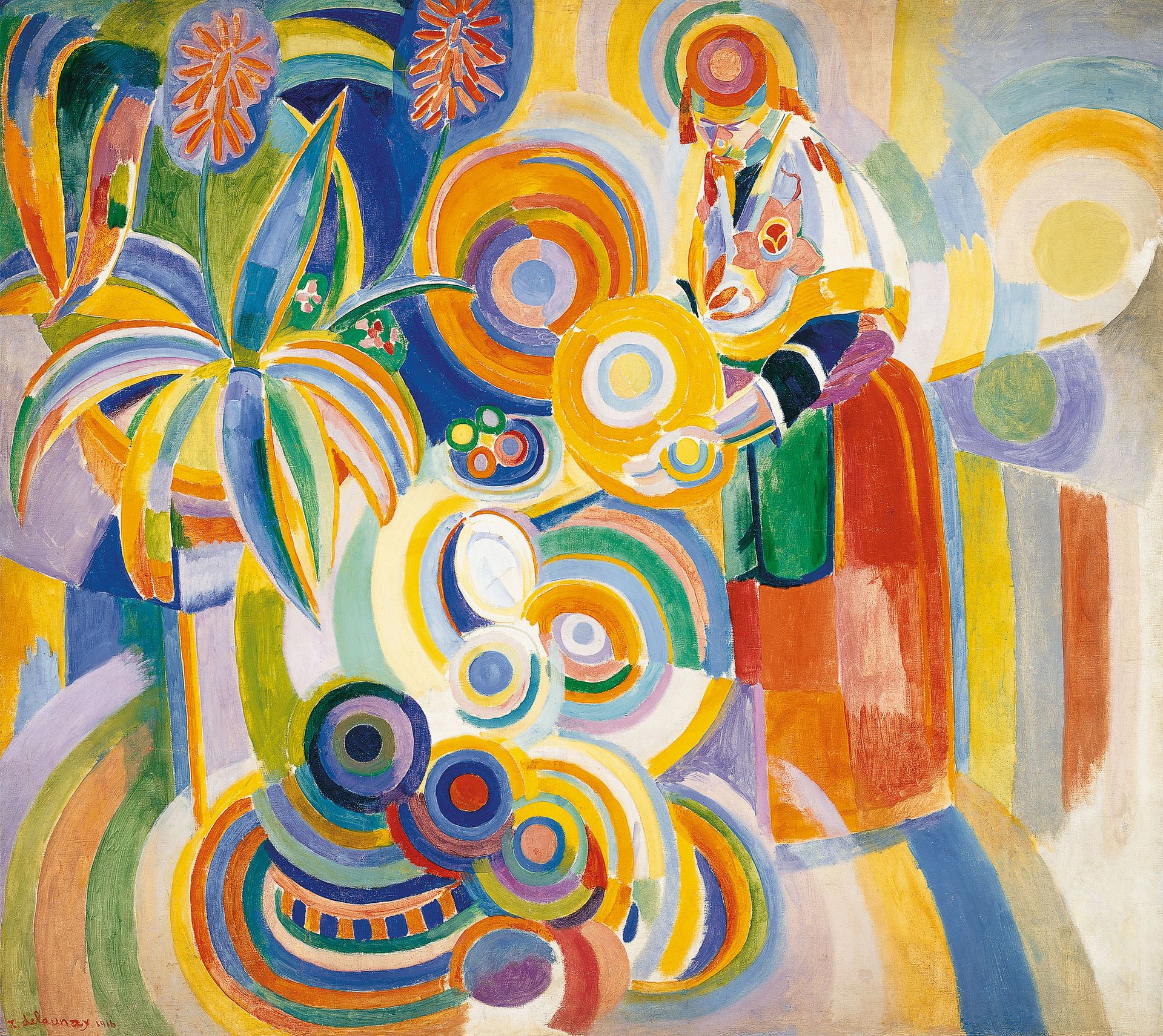 Portugese vrouw by Robert Delaunay - 1916 - 180 x 205 cm 