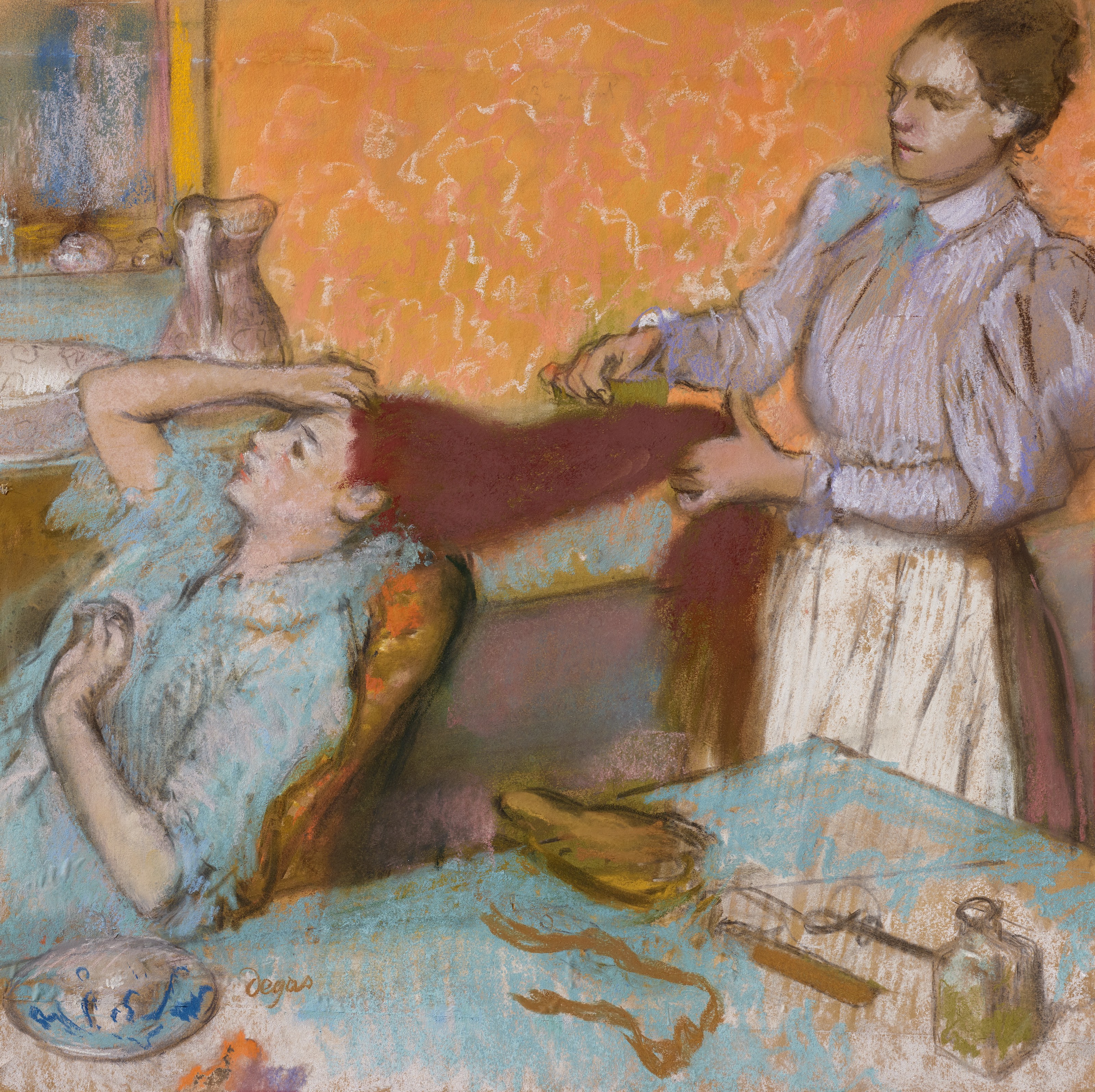 Coafura (Toaleta) by Edgar Degas - Între circa 1892 și circa 1895 - 55.2 x 56.5 cm 