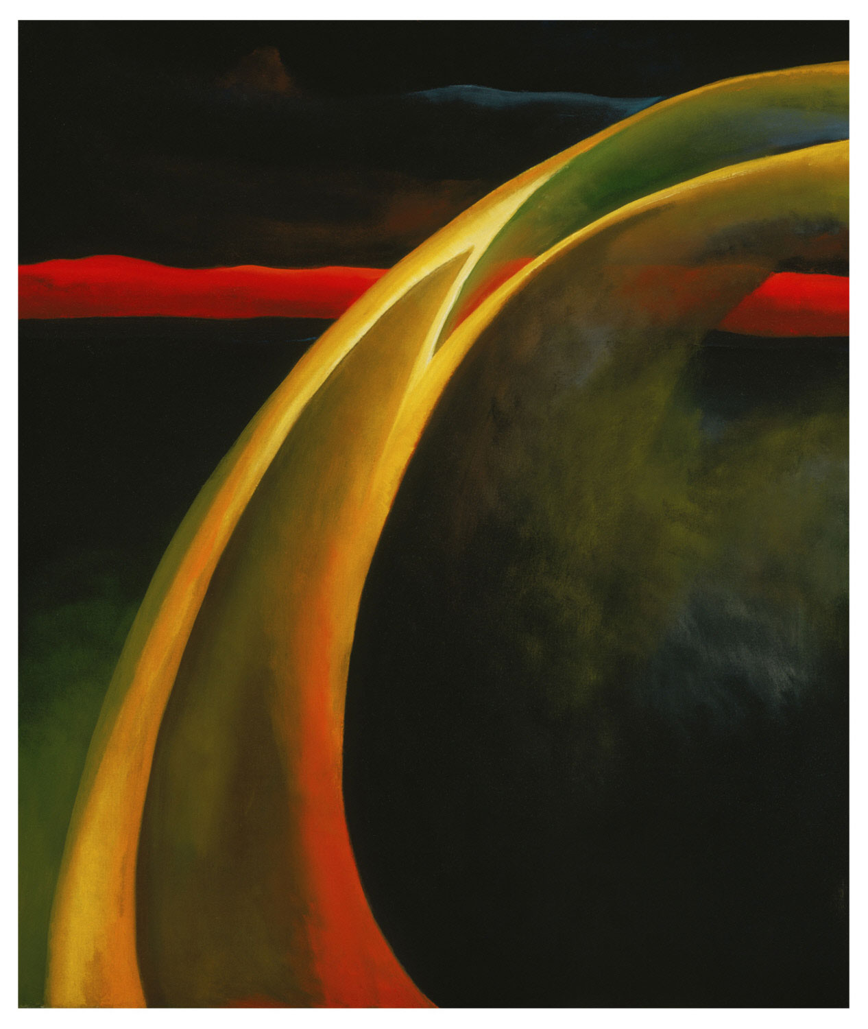 Dungă roșie și oranj by Georgia O'Keeffe - 1919 - 68.6 x 58.4 cm 