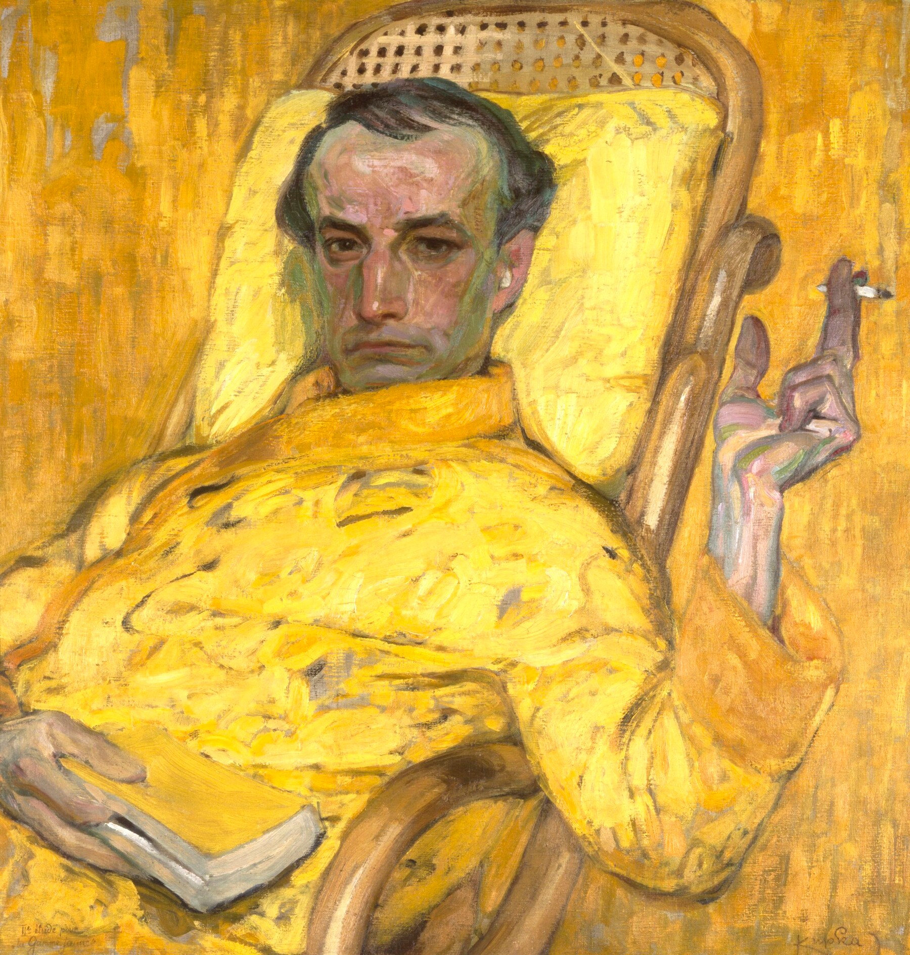 Den gula skalan by František Kupka  - 1907 - 78,74 x 74,3 cm 