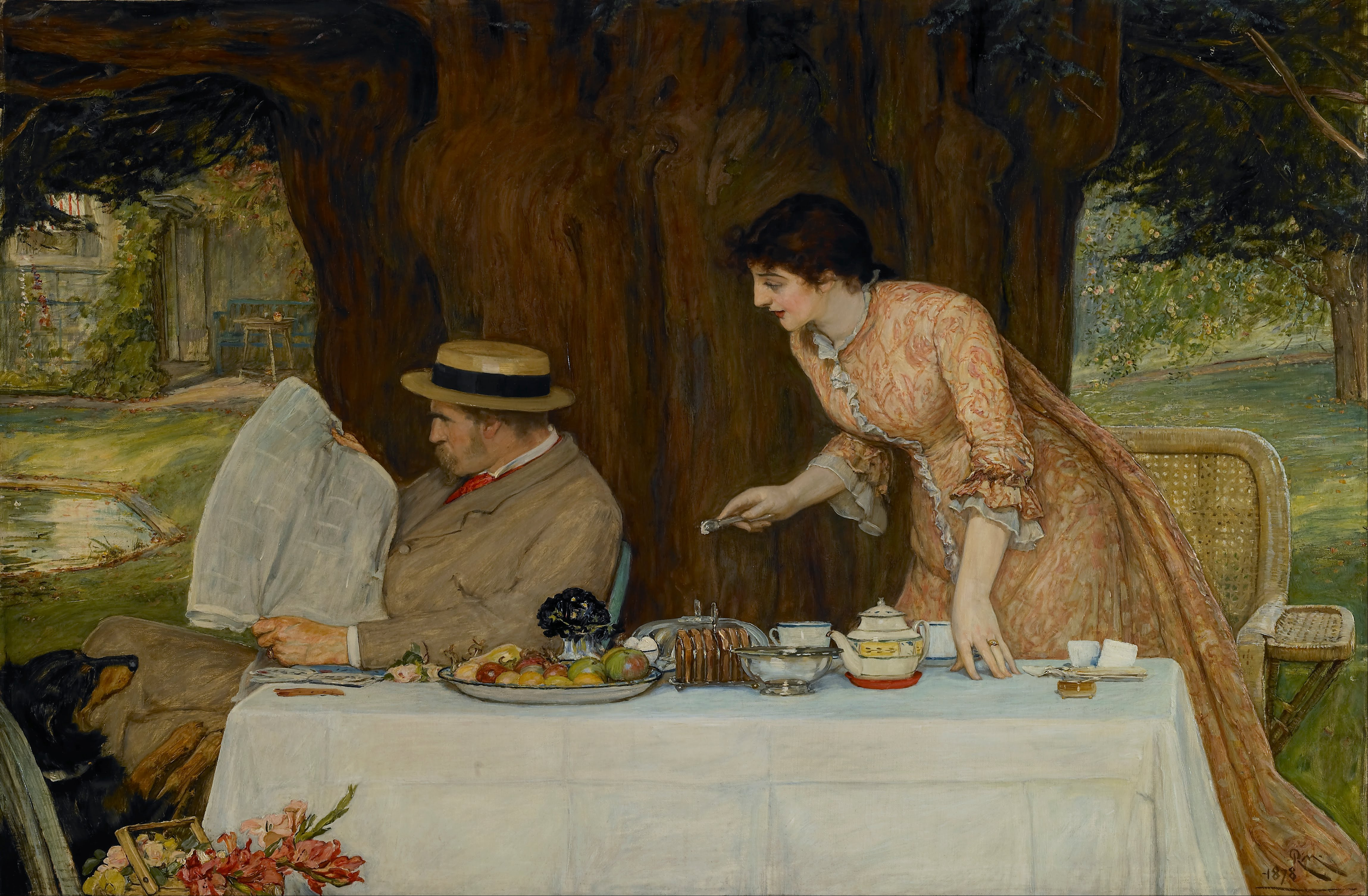Наша первая ссора by Robert Walker Macbeth - 1878 г. - 70.5 x 106.2 см 