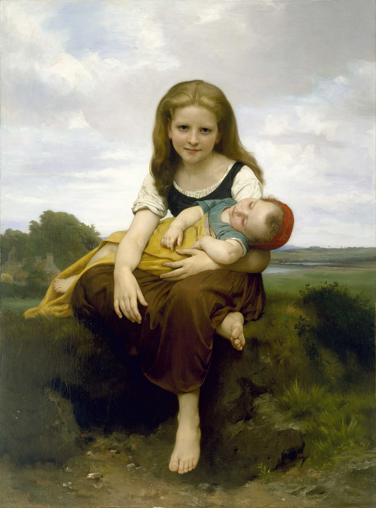 De oudere zus by William-Adolphe Bouguereau - 1869 - 130,2 x 97,2 cm 