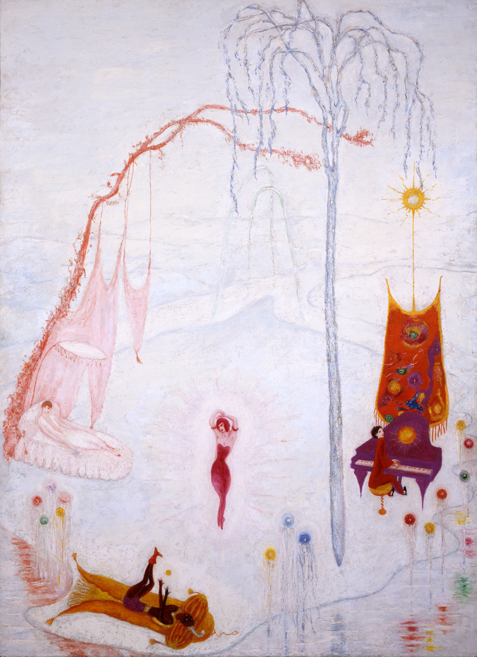 Müzik by Florine Stettheimer - 1920 - 175.3 x 128.3 cm 