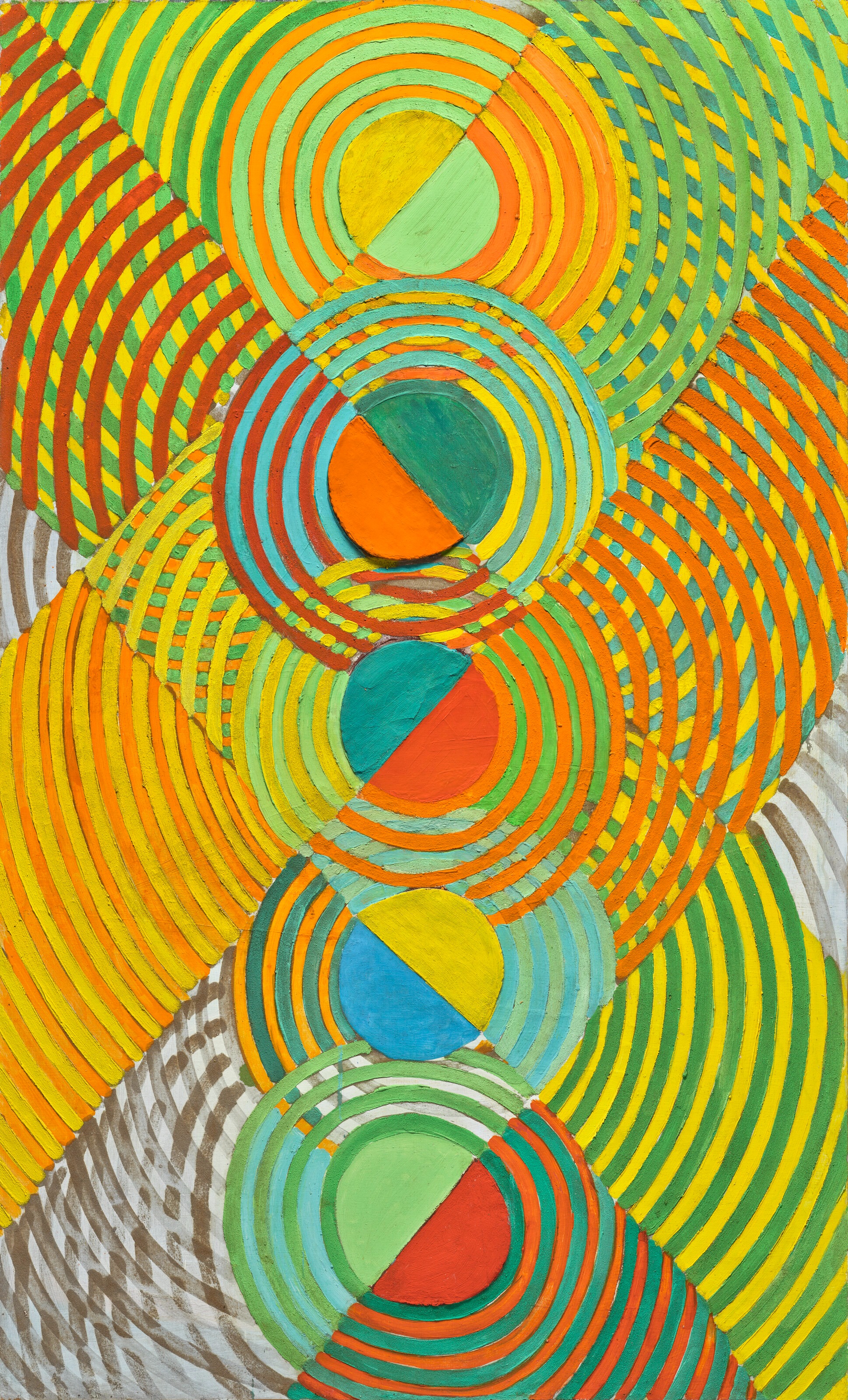 Relieve naranja by Robert Delaunay - 1936 - 146 x 89 cm Colección privada
