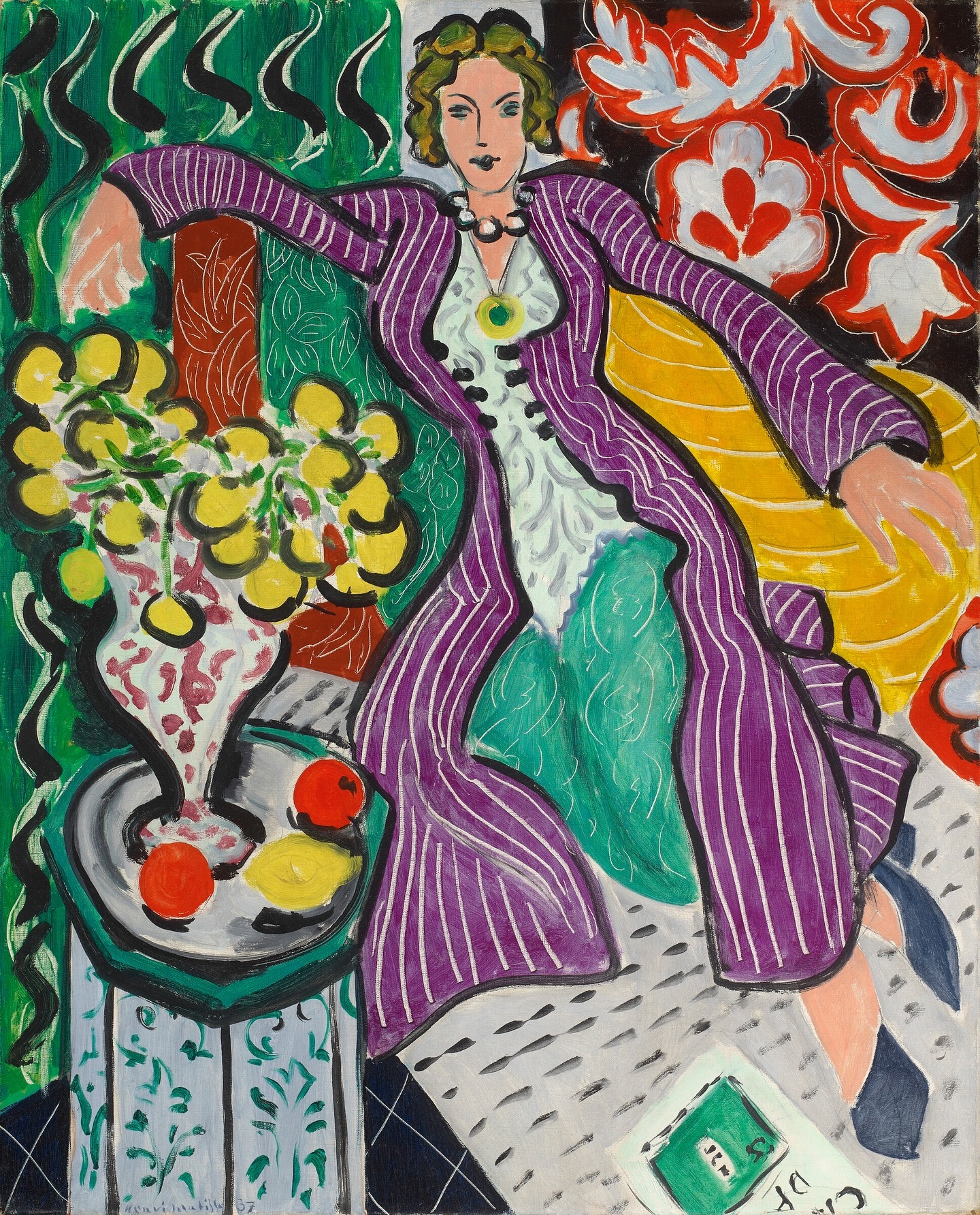 Жена у љубичастом капуту by Henri Matisse - 1937. - 81 × 65.4 cm 