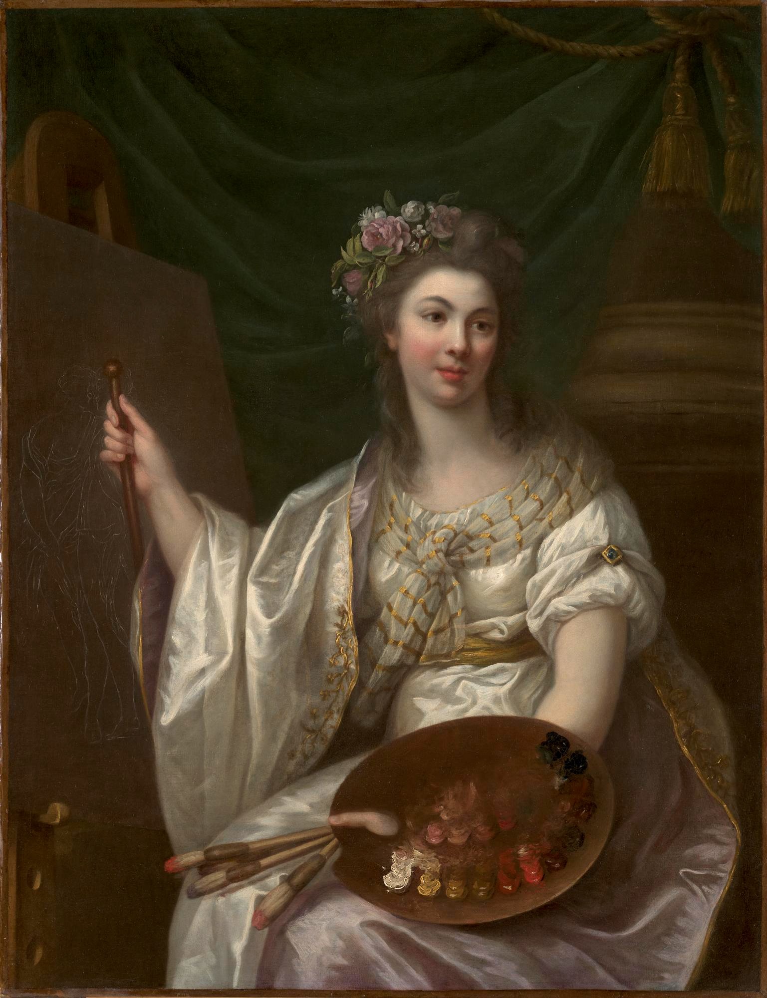 Allegorie der Malerei by Marie Victoire Lemoine - 1777 - 131 x 104 cm 