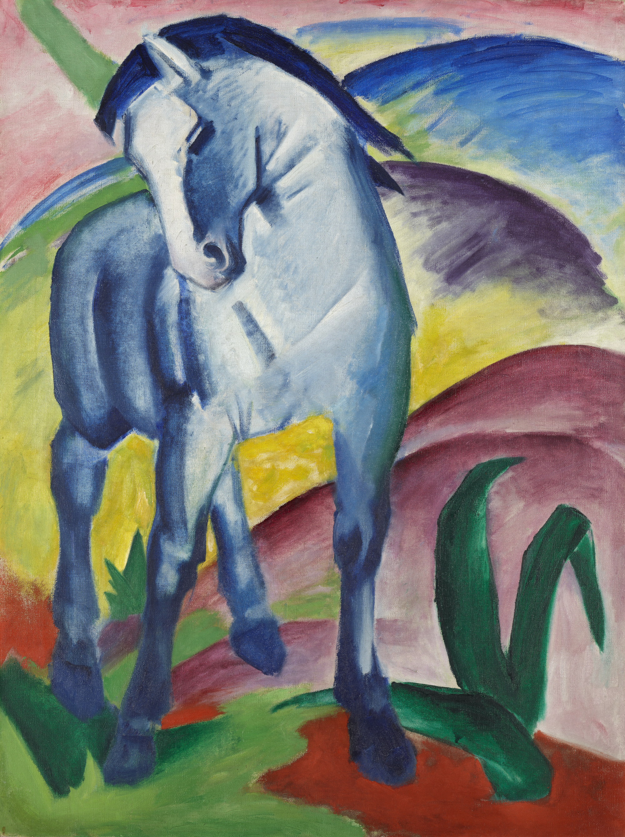 Blue Horse I by Franz Marc - 1911 - 112 cm x 84,5 cm Städtische Galerie im Lenbachhaus
