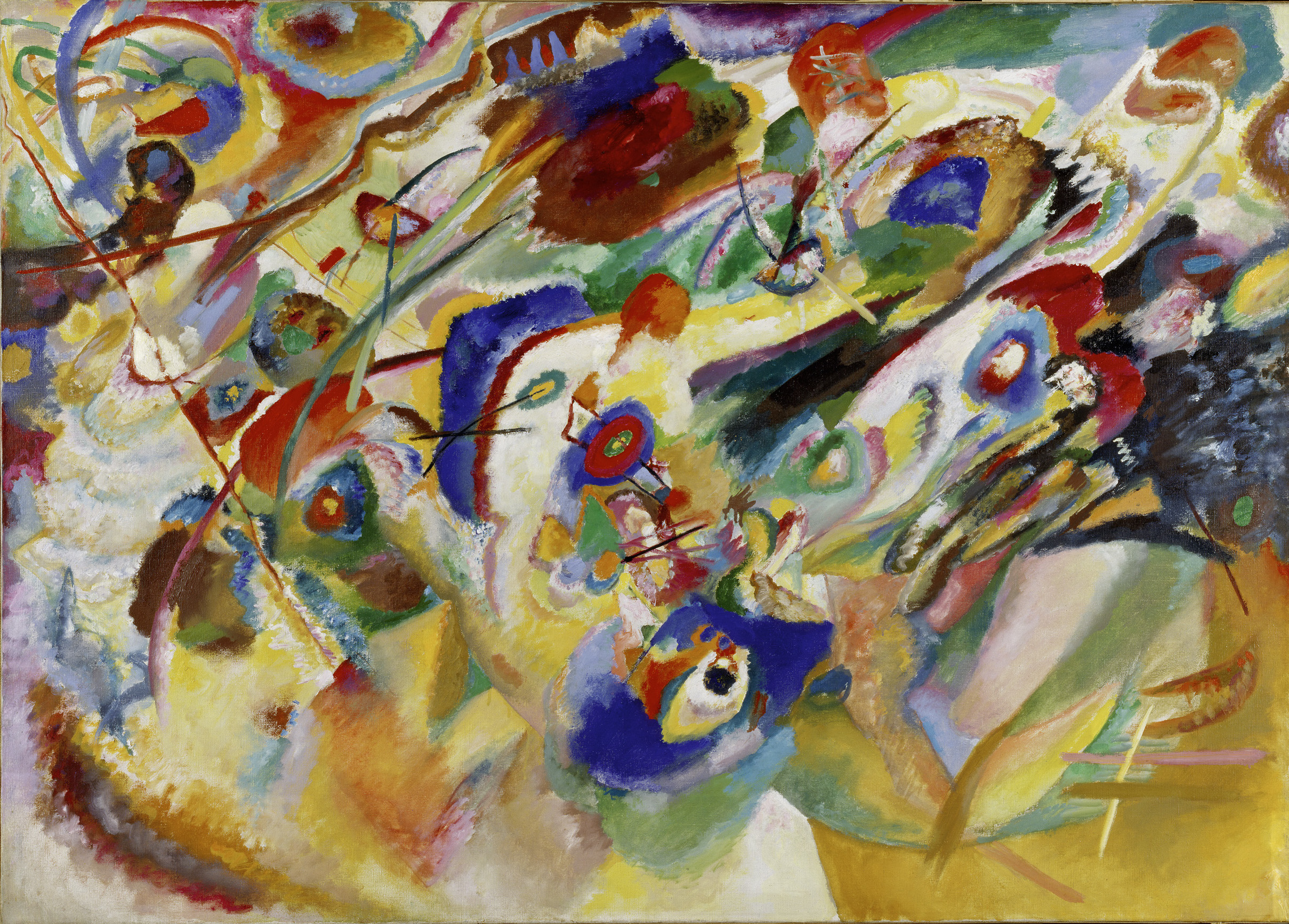 Entwurf 2 für Komposition VII by Wassily Kandinsky - 1913 - 100 cm x 140 cm Städtische Galerie im Lenbachhaus