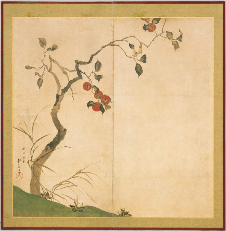 persimmon-tree-by-sakai-hoitsu