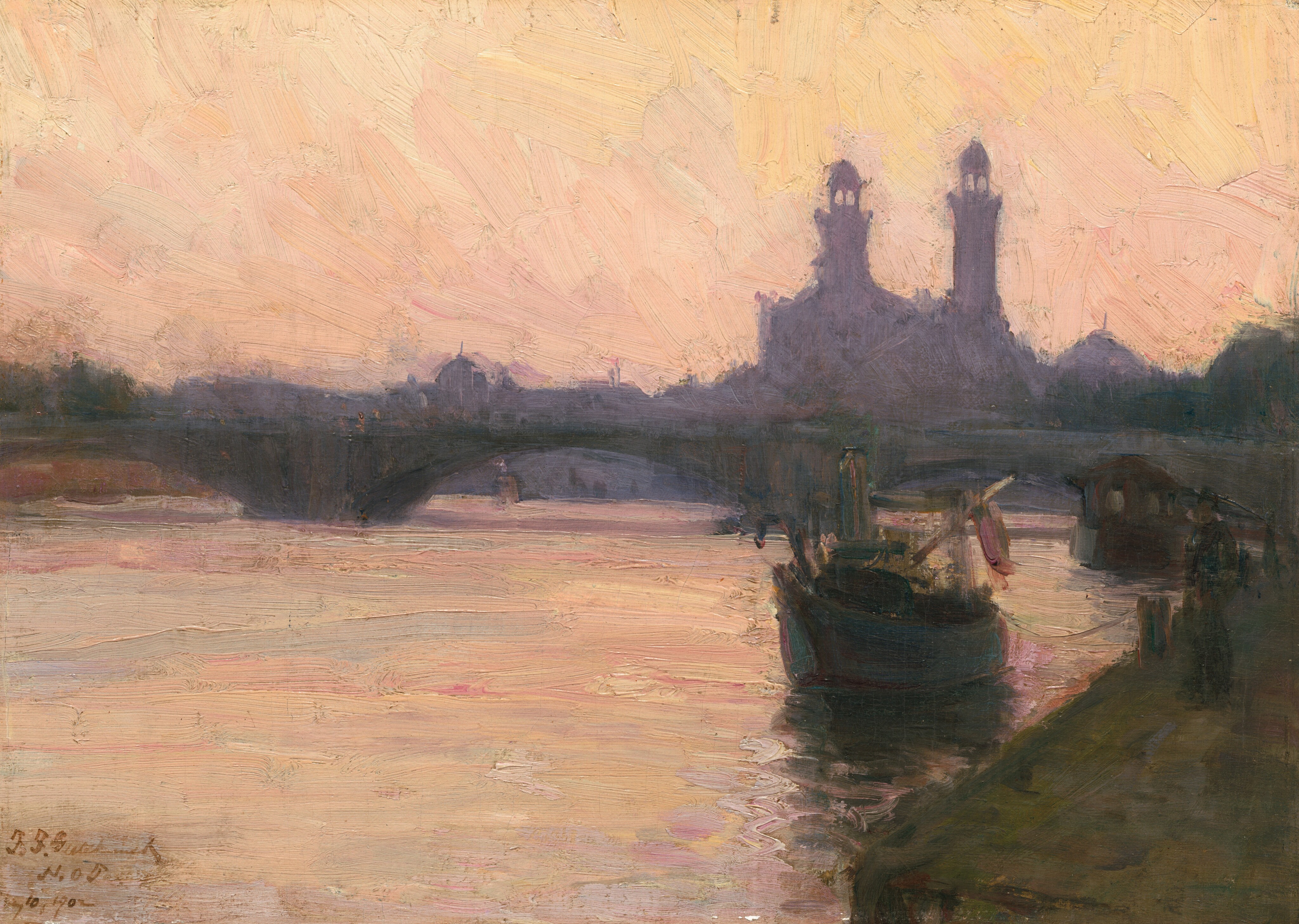 Sena by Henry Ossawa Tanner - 1902 - 22.8 x 33 cm 