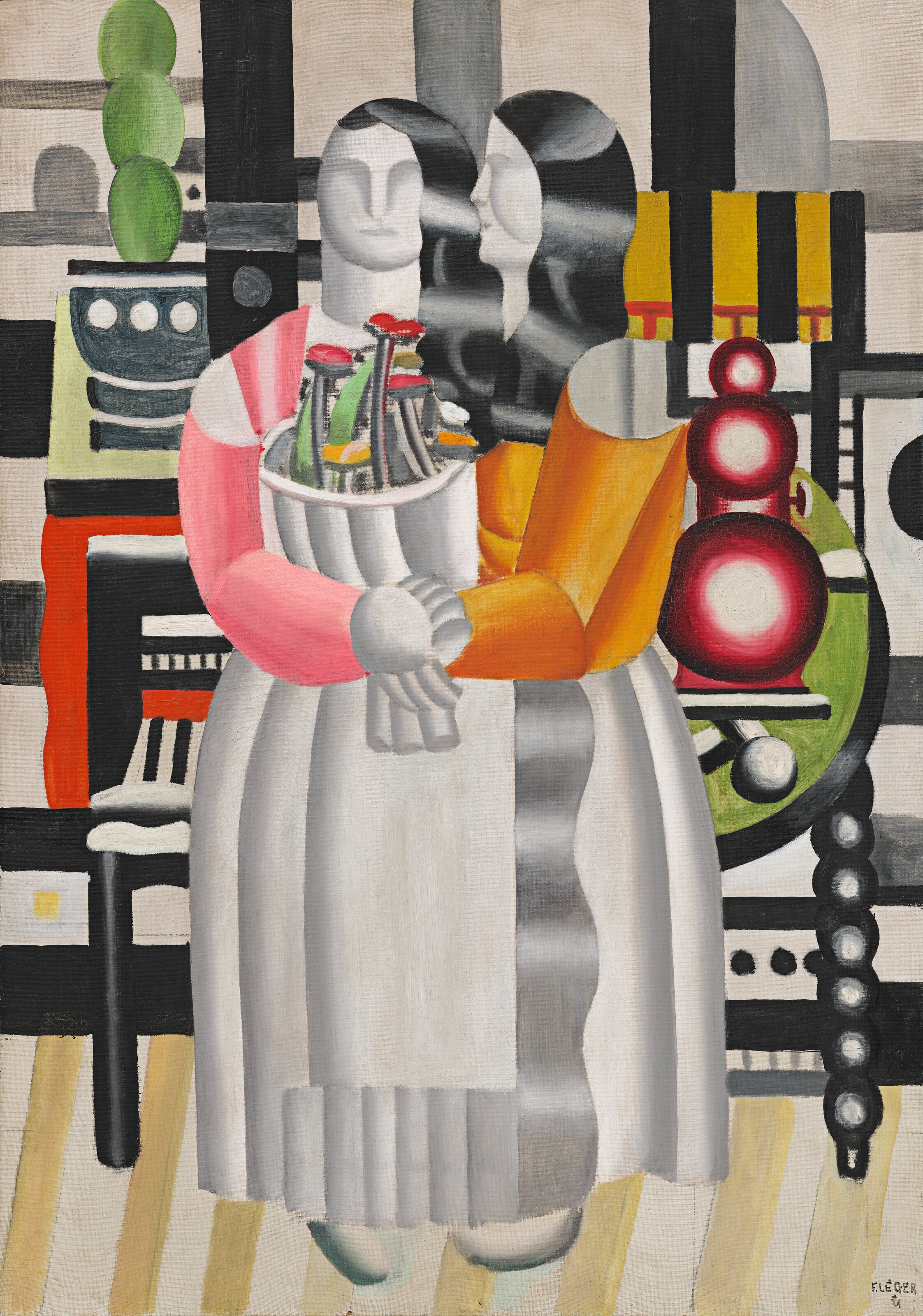 Bizalmasok (A két nő a csokorral) by Fernand Léger - 1921 - 92,1 x 64,8 cm 