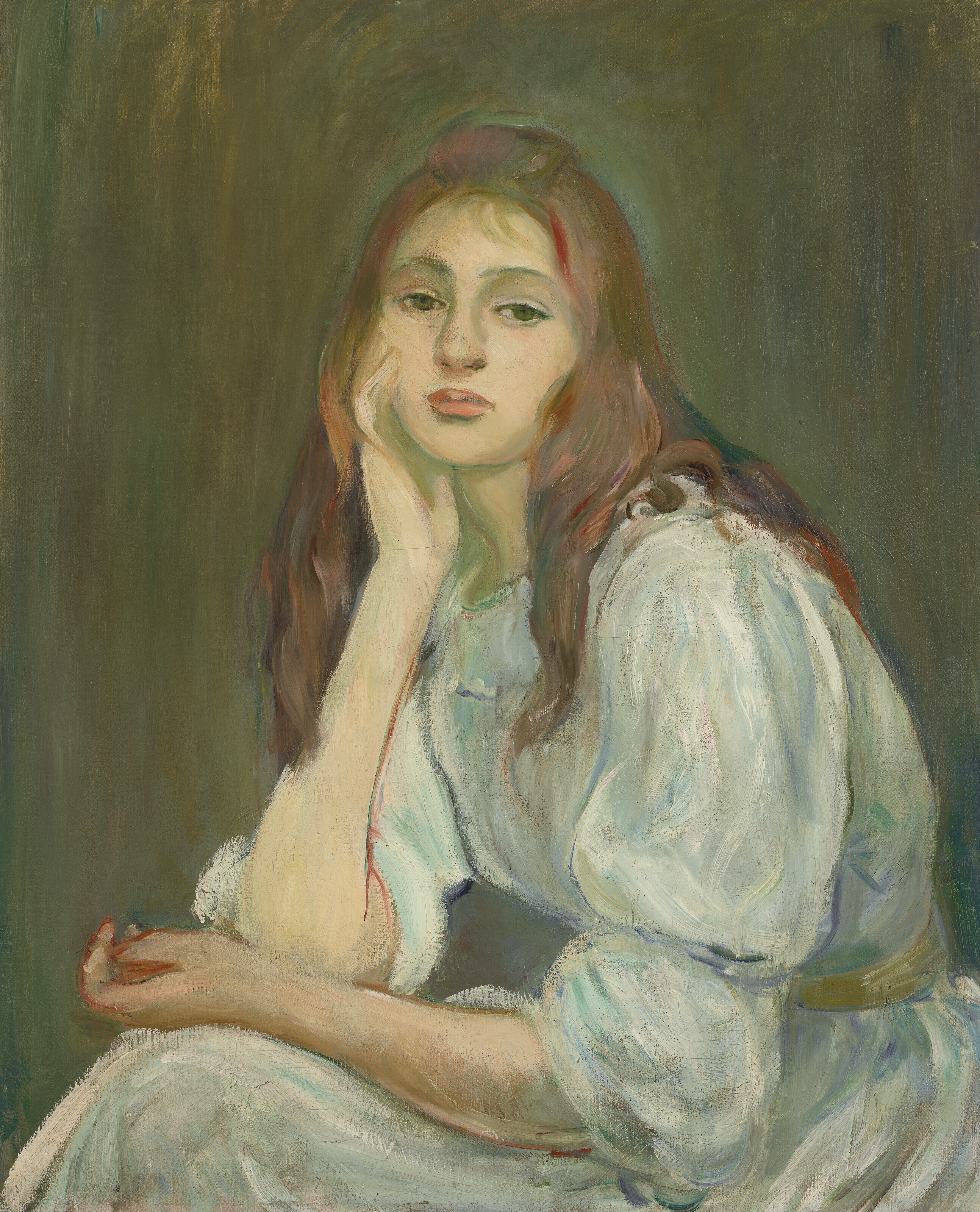 Julie visând by Berthe Morisot - 1894 - 65 × 54 cm 