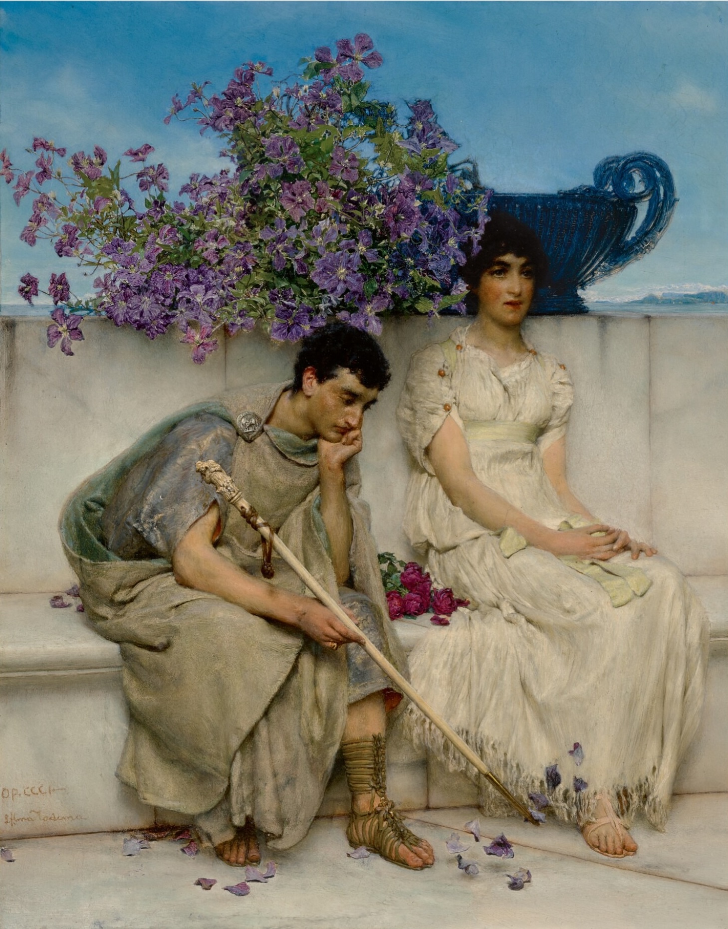 An Eloquent Silence by Lawrence Alma-Tadema - 1890 - 41.9 x 33 cm private collection