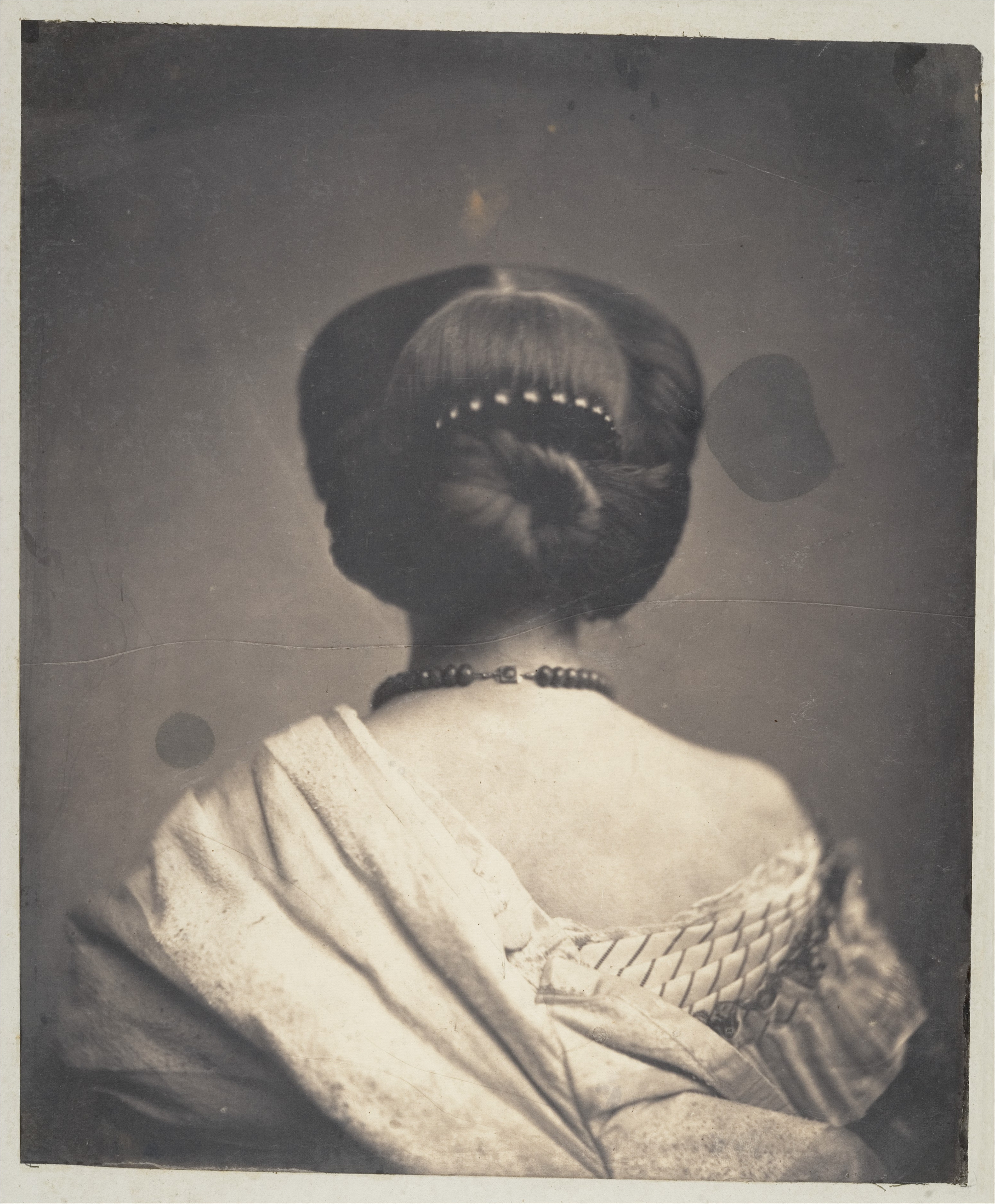 Donna di spalle by Viscount Onésipe-Gonsalve Aguado de Las Marismas - 1862 circa - 30,8 × 25,7 cm 