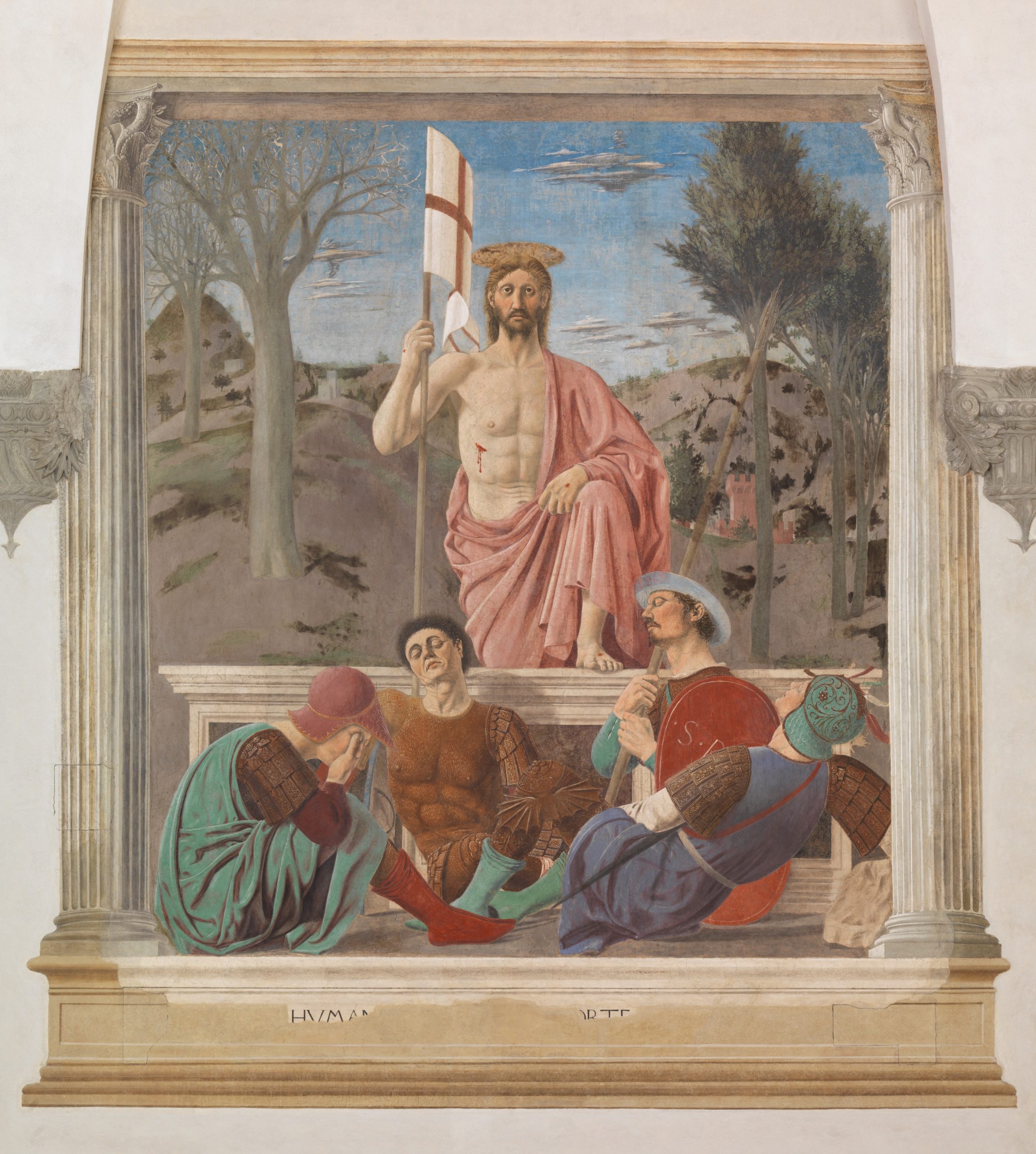 キリストの復活 by Piero della Francesca - 1460年代 - 225 × 200 cm 