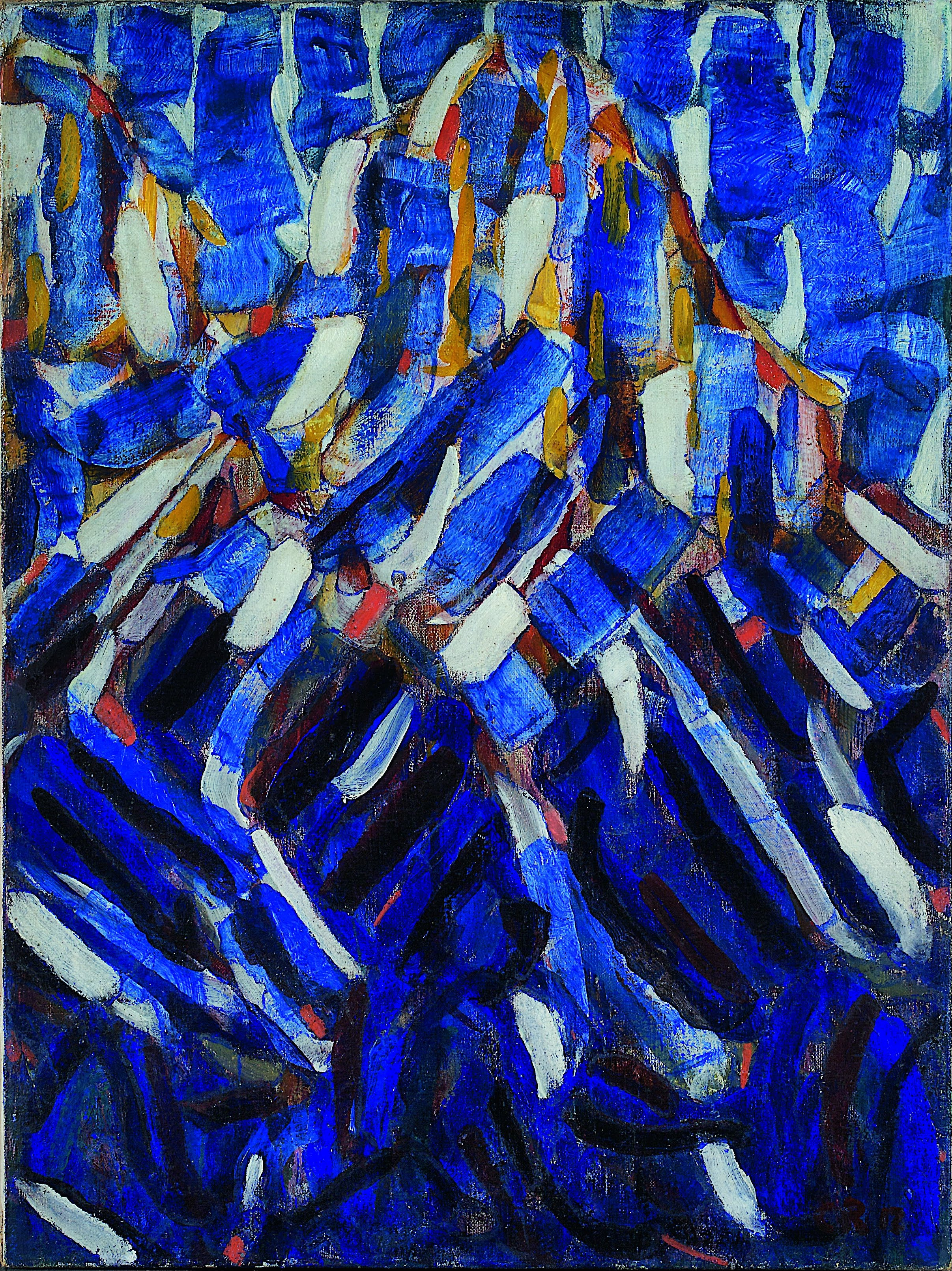 抽象（藍色的山） by Christian Rohlfs - 1912 - 60 x 80 cm 