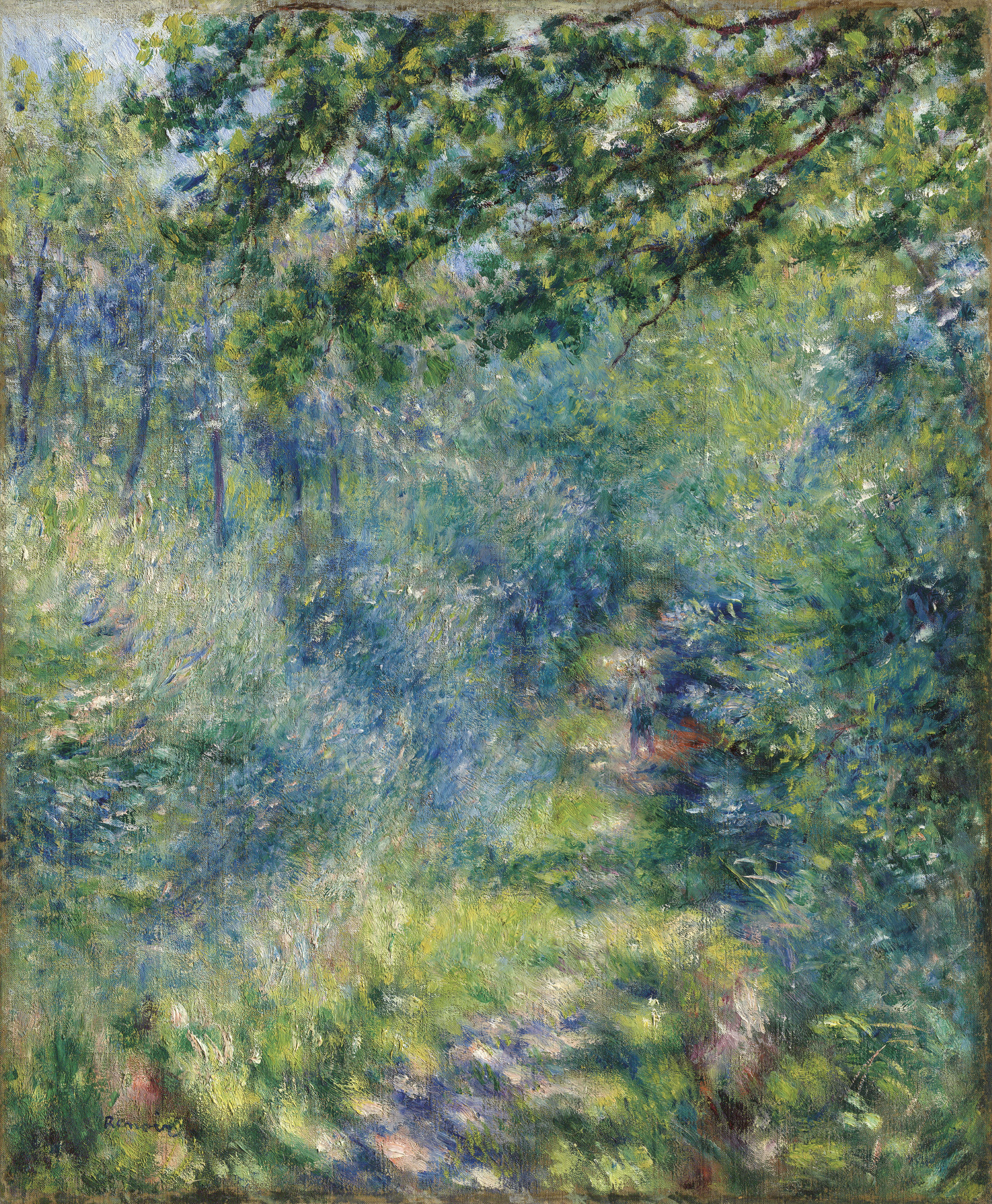 Camino en el bosque by Pierre-Auguste Renoir - 1874-1877 - 65.5 x 54 cm Museo Barberini
