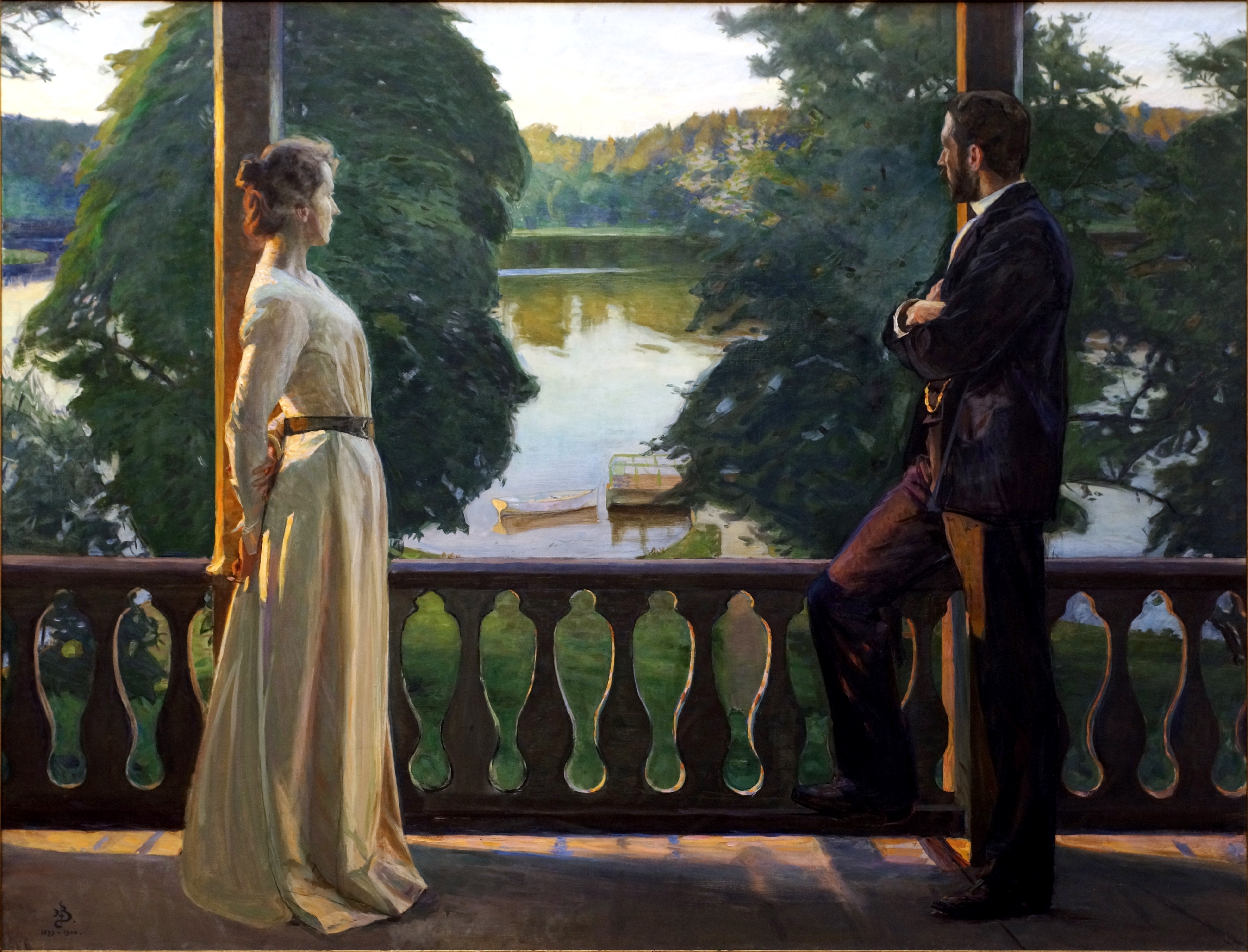Nordisk sommarkväll by Richard Bergh - mellan 1899 och 1900 - 170 × 223,5 cm 