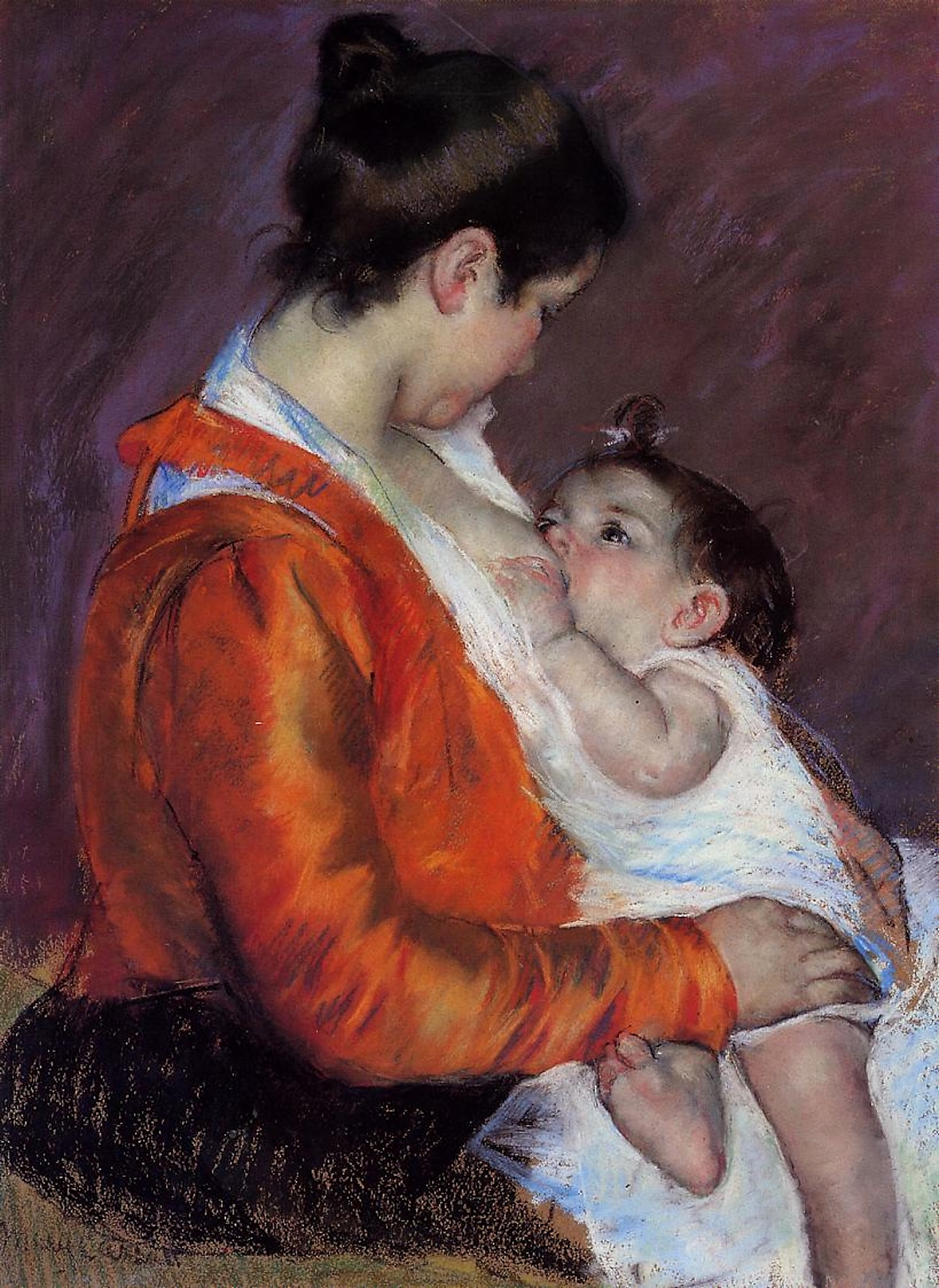 Louise Nursing Her Child by Mary Cassatt - 1898 - 65 × 50 cm private collection