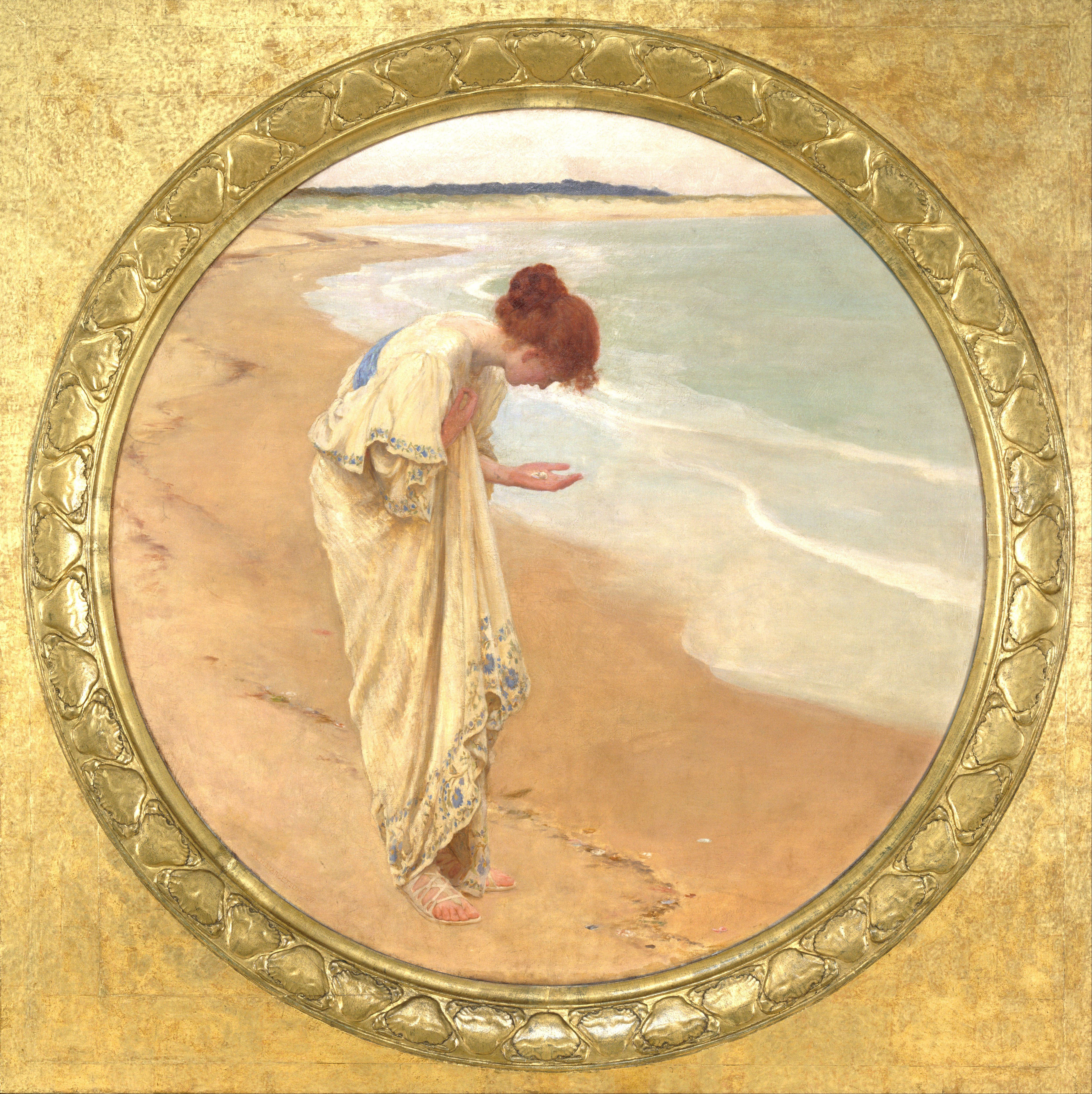Море има своје бисере by William Margetson - 1897. - пречник 132,3 cm 