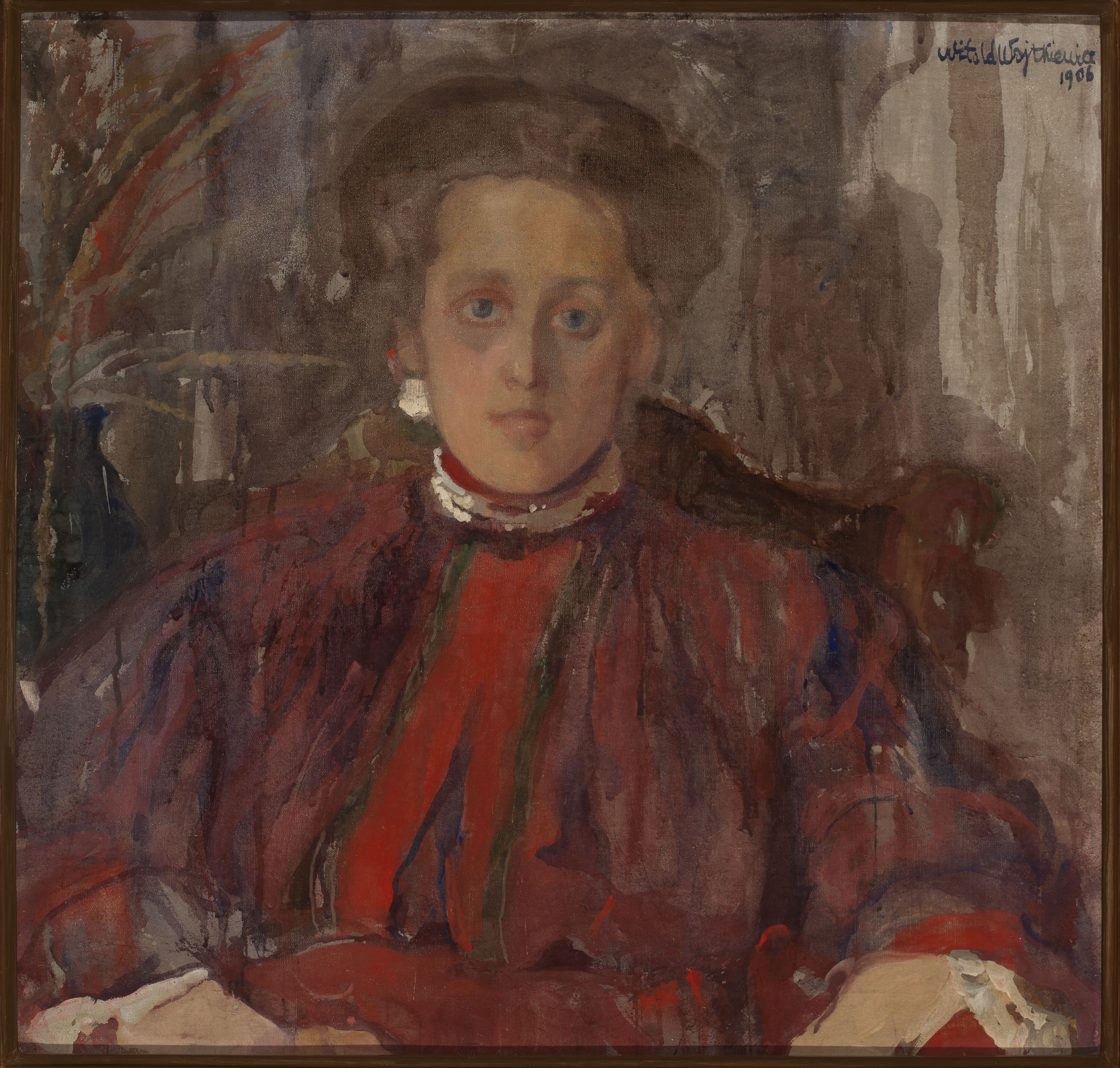 伊麗莎·帕倫斯卡肖像 by Witold Wojtkiewicz - 1906 年 - 67 x 69 釐米 