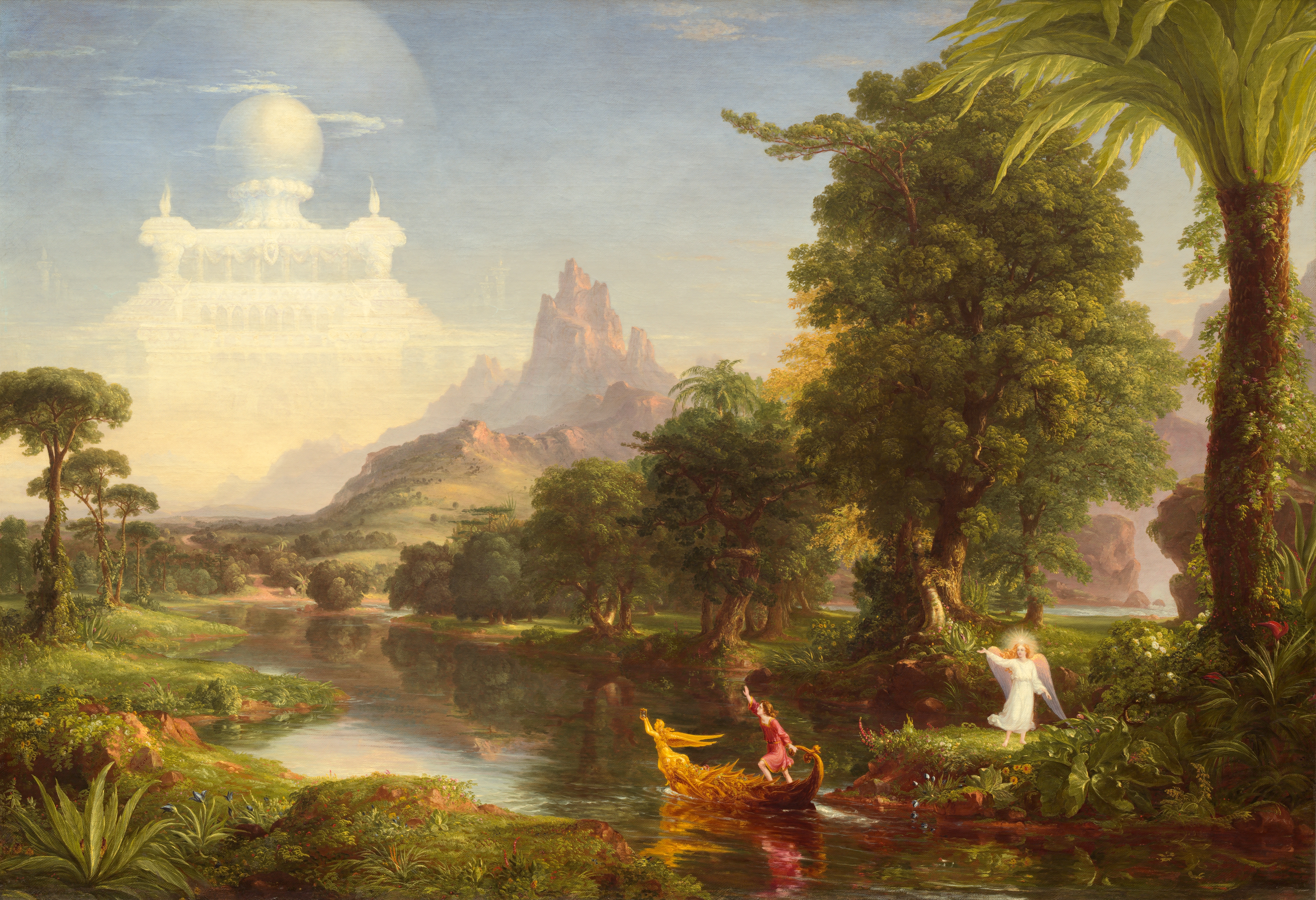 A Viagem da Vida: Juventude by Thomas Cole - 1842 - 134,3 x 194,9 cm 