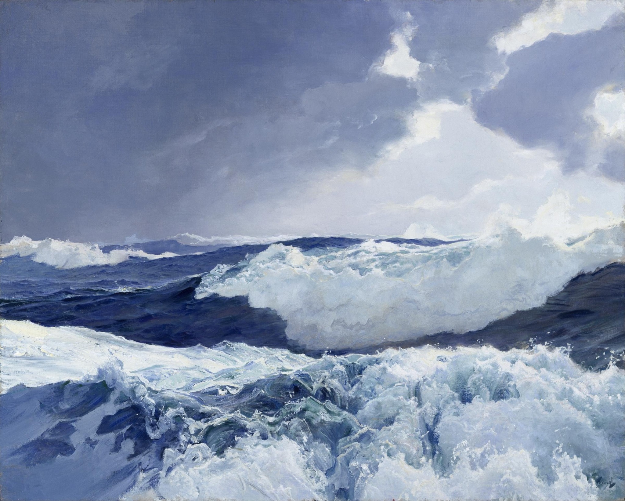 Mid Ocean by Frederick Judd Waugh - c. 1920 - 101.6 × 127.6 cm Museum of Fine Arts, Houston